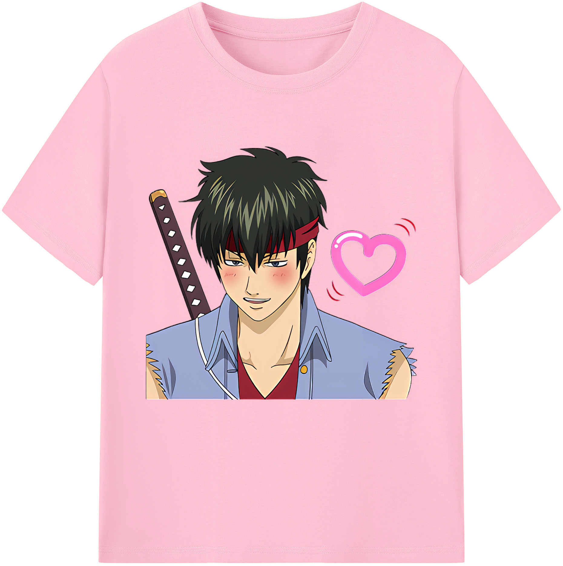 （画像用） ぎんたま 坂田銀時（さかたぎんとき） 神楽 志村新八（しむら しんぱち） GINTAMA Sakata Gintoki Kagura Shimura Shinpachi 綿100％半袖Tシャツ（フロントプリント）
