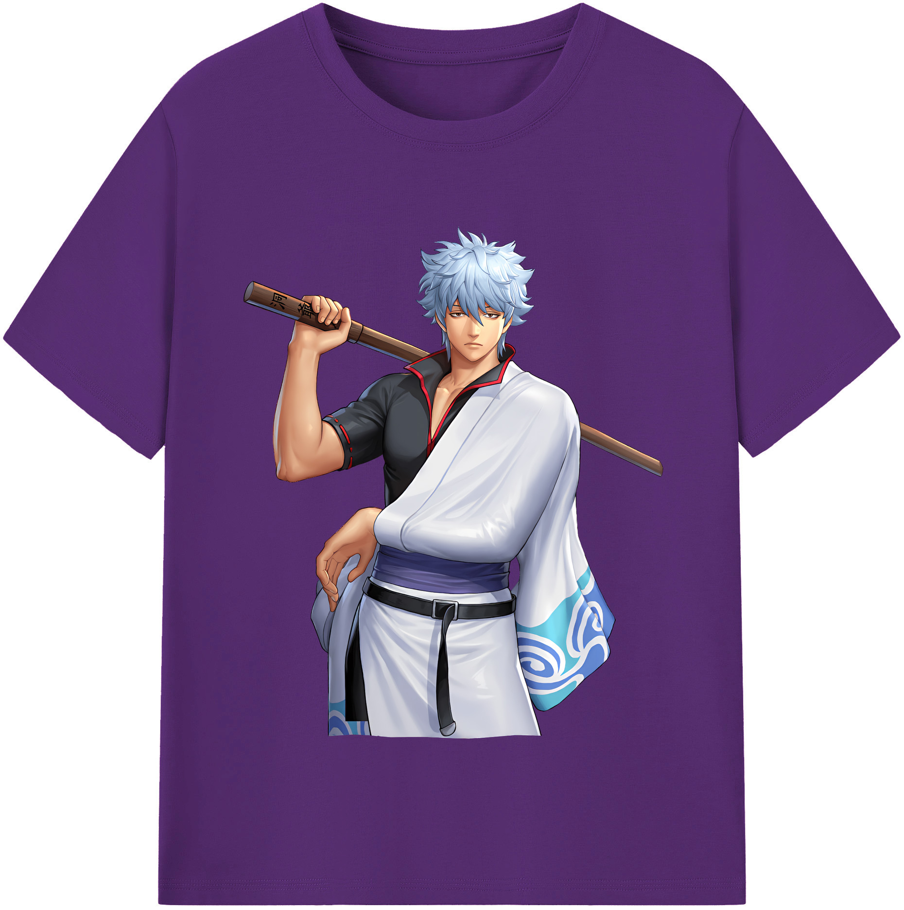 （画像用） ぎんたま 坂田銀時（さかたぎんとき） 神楽 志村新八（しむら しんぱち） GINTAMA Sakata Gintoki Kagura Shimura Shinpachi 綿100％半袖Tシャツ（フロントプリント）