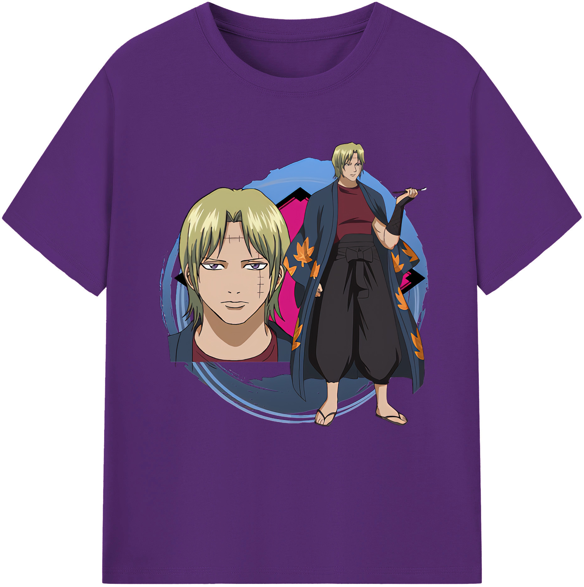 （画像用） ぎんたま 坂田銀時（さかたぎんとき） 神楽 志村新八（しむら しんぱち） GINTAMA Sakata Gintoki Kagura Shimura Shinpachi 綿100％半袖Tシャツ（フロントプリント）
