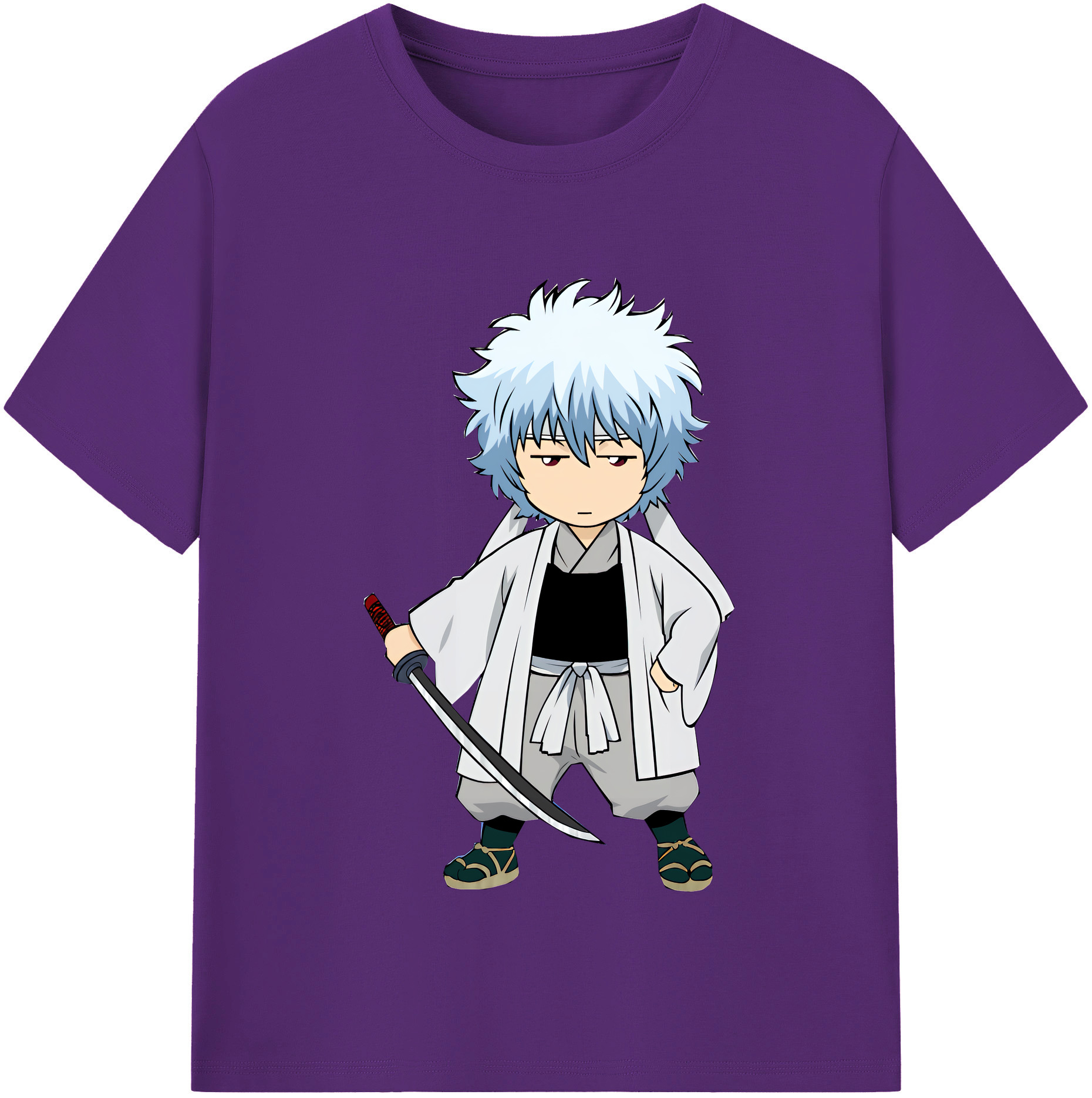 （画像用） ぎんたま 坂田銀時（さかたぎんとき） 神楽 志村新八（しむら しんぱち） GINTAMA Sakata Gintoki Kagura Shimura Shinpachi 綿100％半袖Tシャツ（フロントプリント）