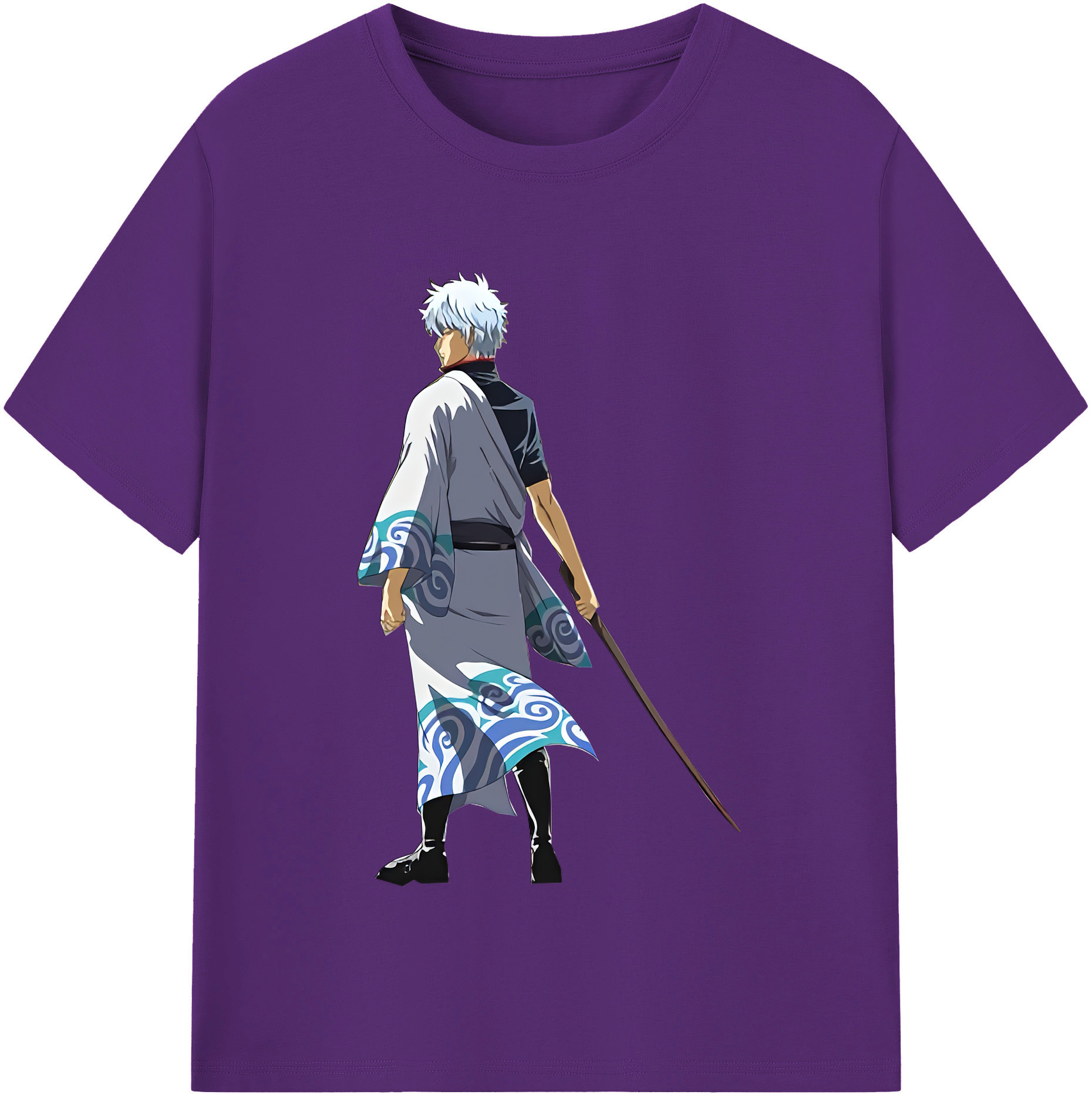 （画像用） ぎんたま 坂田銀時（さかたぎんとき） 神楽 志村新八（しむら しんぱち） GINTAMA Sakata Gintoki Kagura Shimura Shinpachi 綿100％半袖Tシャツ（フロントプリント）