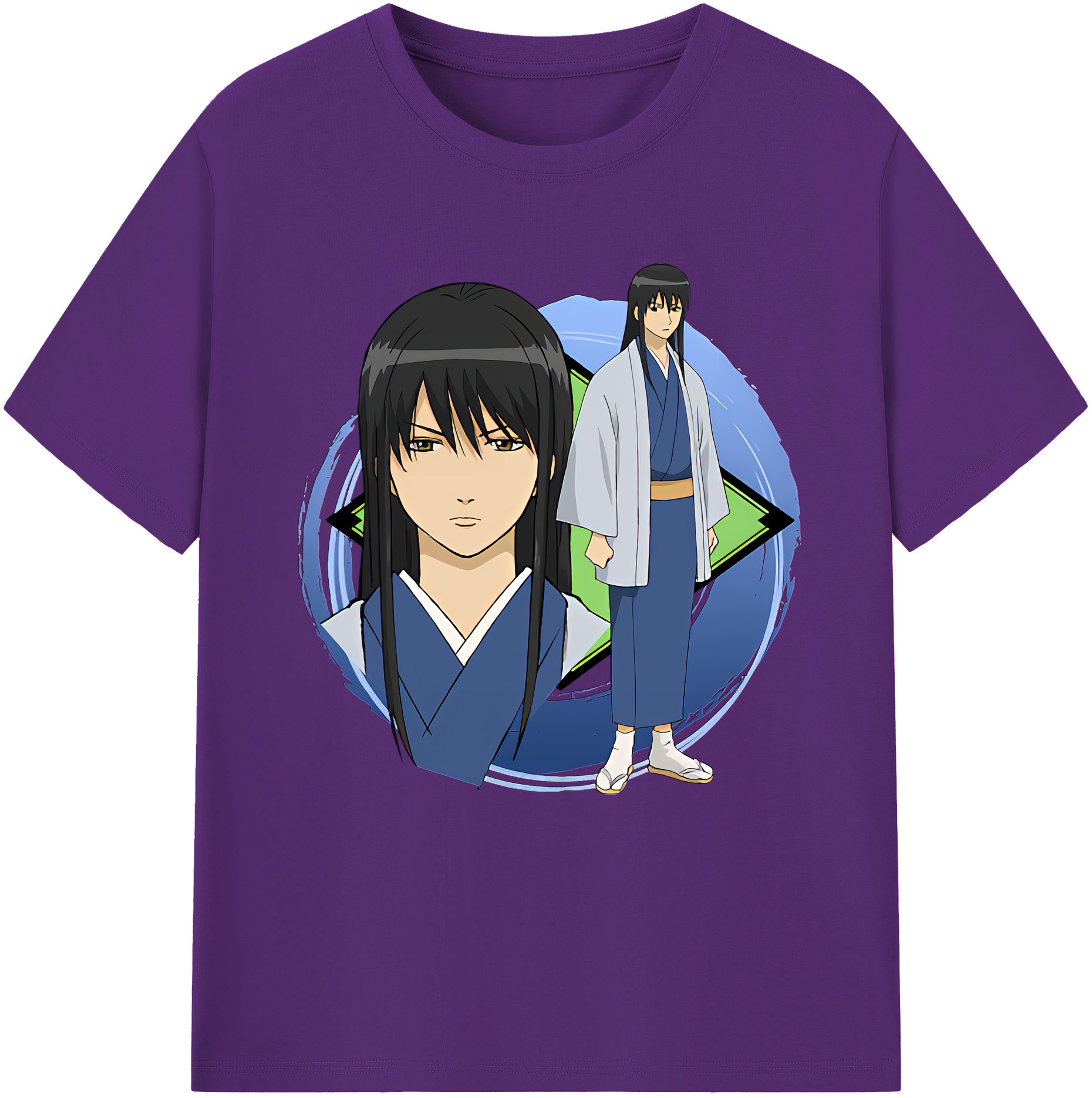 （画像用） ぎんたま 坂田銀時（さかたぎんとき） 神楽 志村新八（しむら しんぱち） GINTAMA Sakata Gintoki Kagura Shimura Shinpachi 綿100％半袖Tシャツ（フロントプリント）