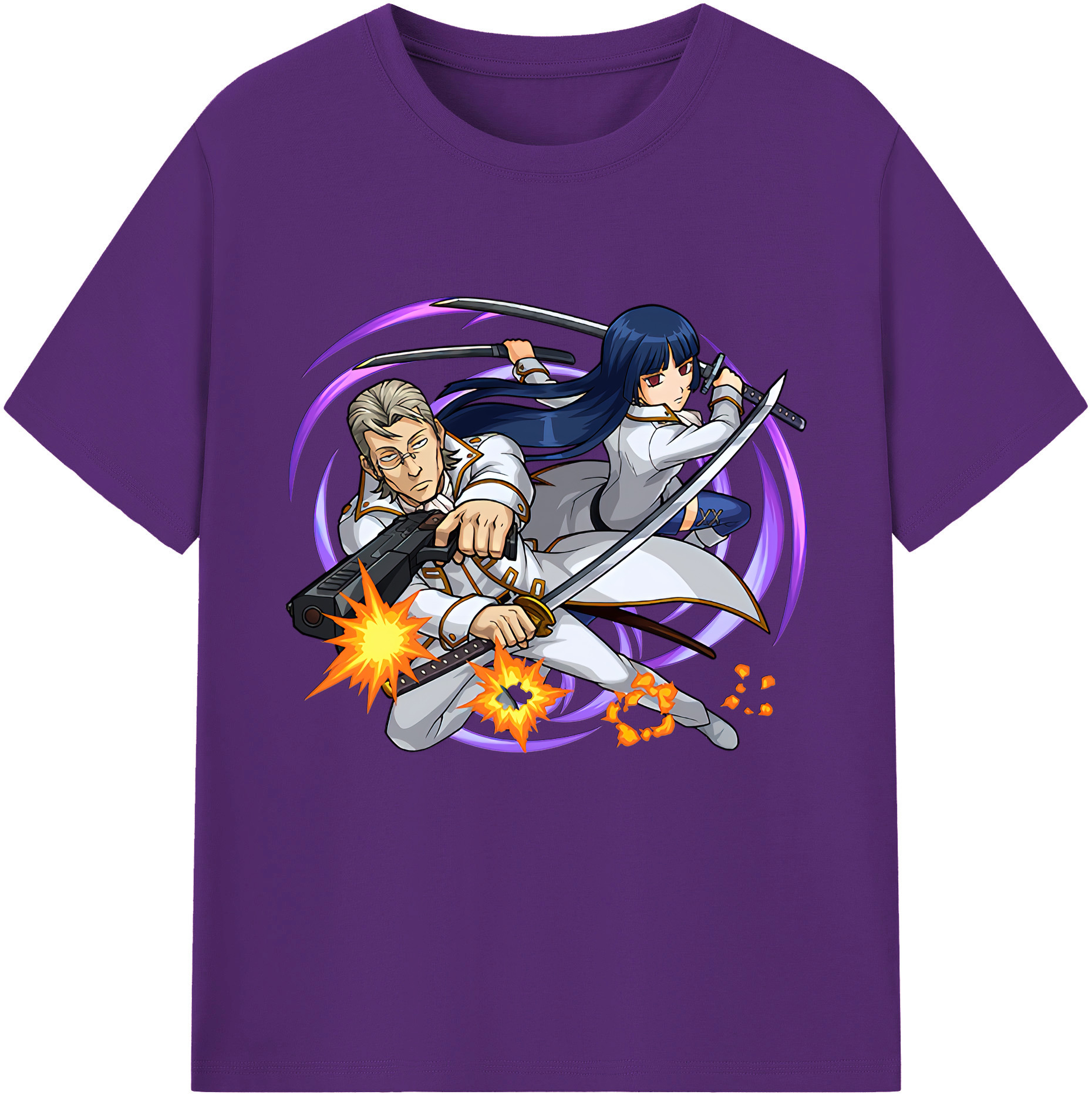 （画像用） ぎんたま 坂田銀時（さかたぎんとき） 神楽 志村新八（しむら しんぱち） GINTAMA Sakata Gintoki Kagura Shimura Shinpachi 綿100％半袖Tシャツ（フロントプリント）