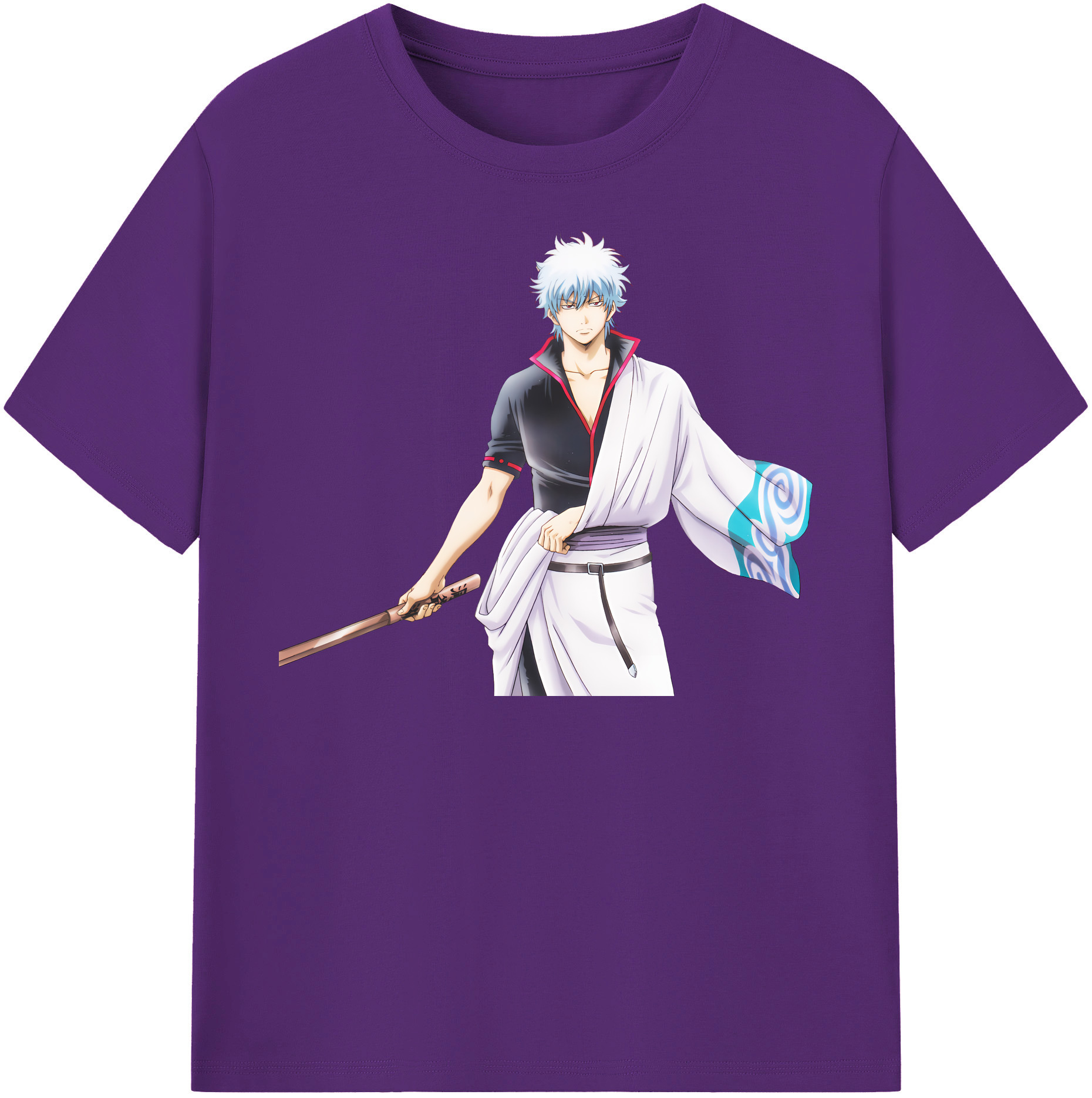 （画像用） ぎんたま 坂田銀時（さかたぎんとき） 神楽 志村新八（しむら しんぱち） GINTAMA Sakata Gintoki Kagura Shimura Shinpachi 綿100％半袖Tシャツ（フロントプリント）