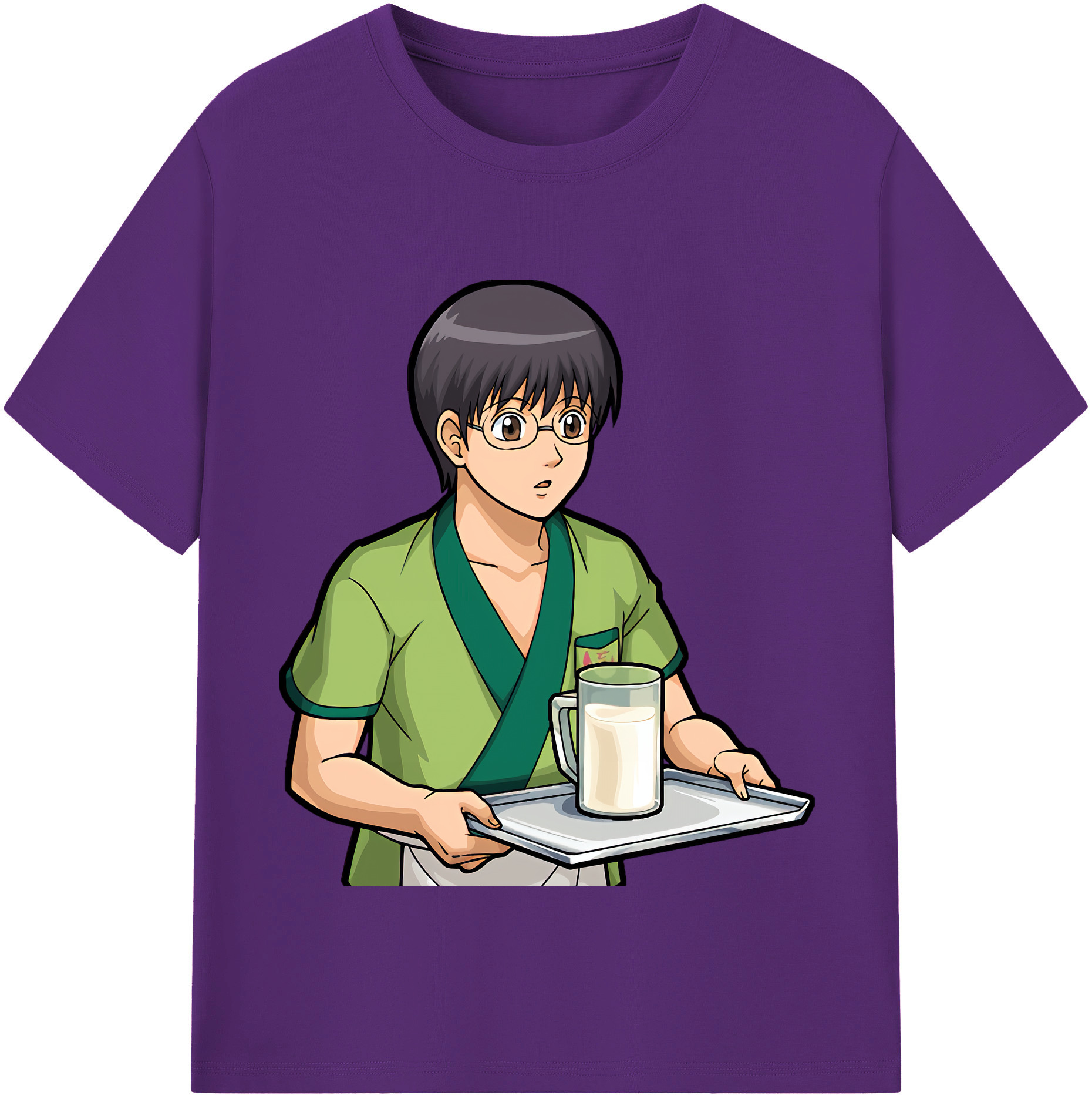 （画像用） ぎんたま 坂田銀時（さかたぎんとき） 神楽 志村新八（しむら しんぱち） GINTAMA Sakata Gintoki Kagura Shimura Shinpachi 綿100％半袖Tシャツ（フロントプリント）