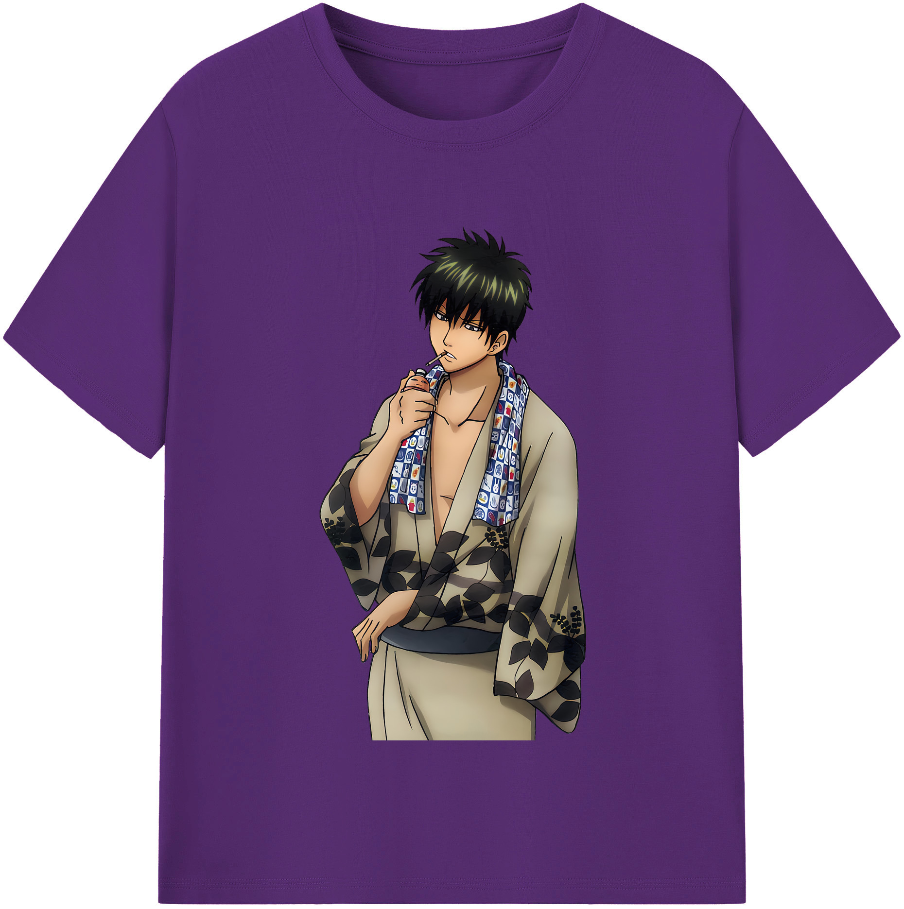 （画像用） ぎんたま 坂田銀時（さかたぎんとき） 神楽 志村新八（しむら しんぱち） GINTAMA Sakata Gintoki Kagura Shimura Shinpachi 綿100％半袖Tシャツ（フロントプリント）