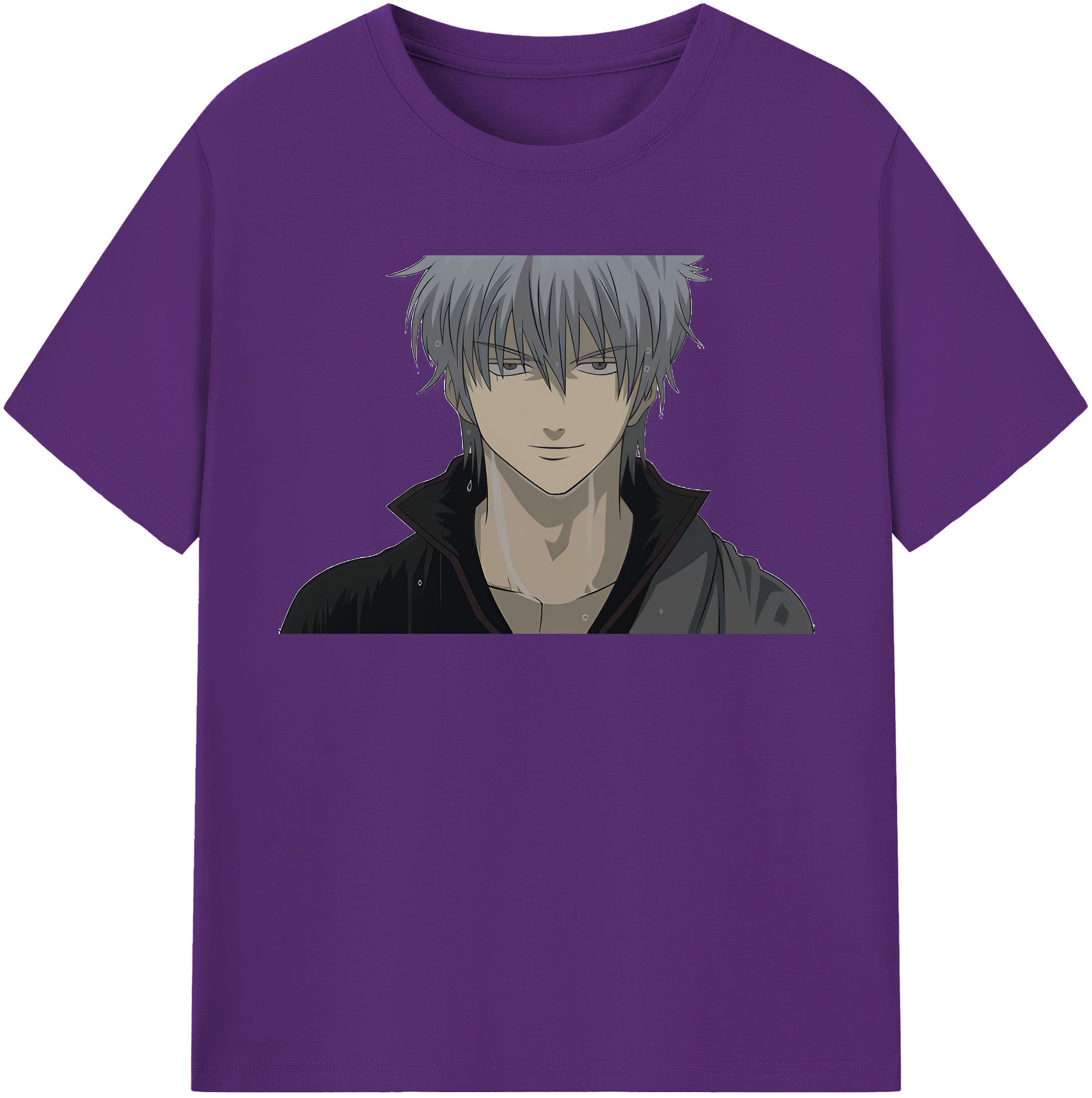 （画像用） ぎんたま 坂田銀時（さかたぎんとき） 神楽 志村新八（しむら しんぱち） GINTAMA Sakata Gintoki Kagura Shimura Shinpachi 綿100％半袖Tシャツ（フロントプリント）