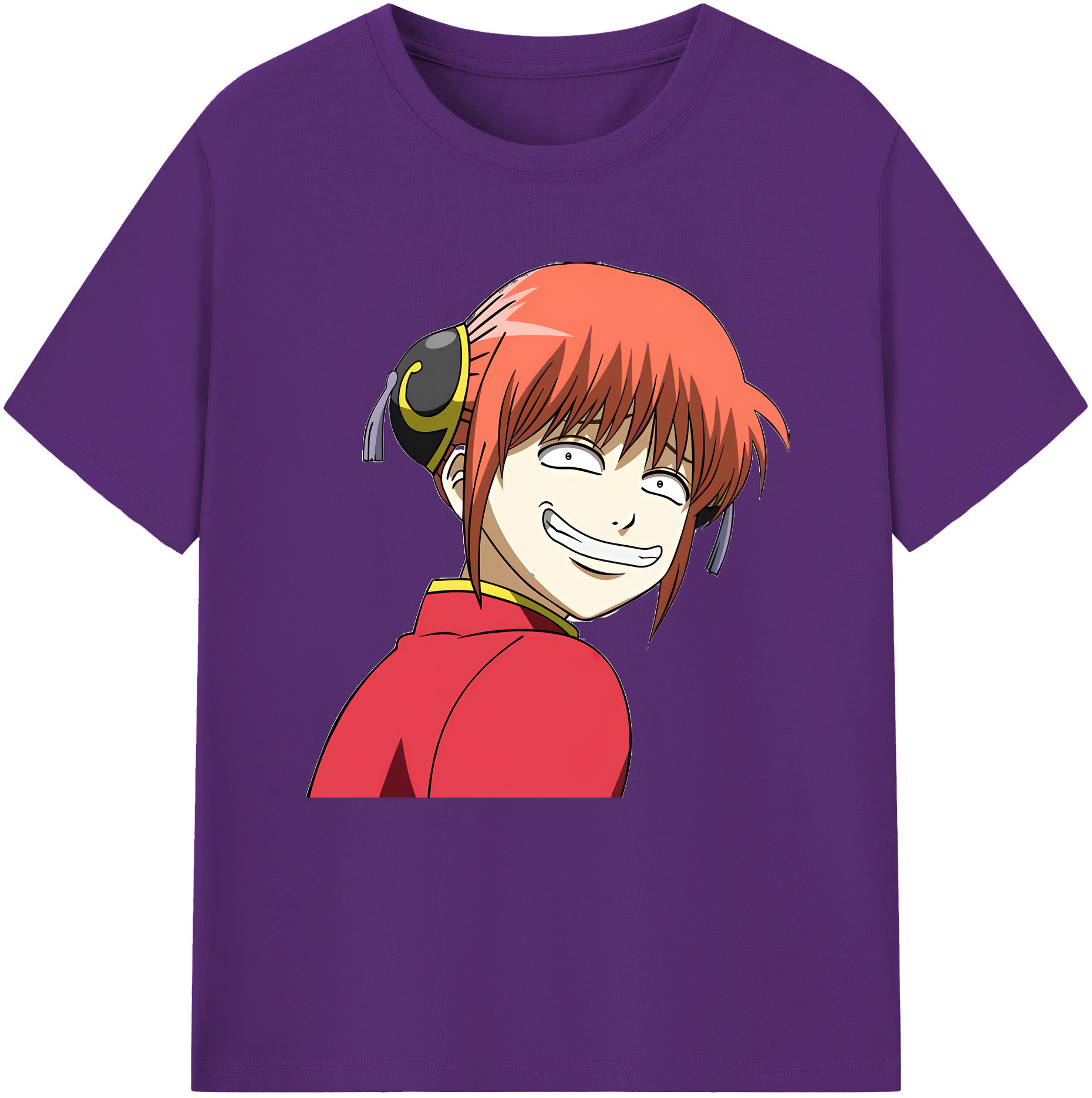 （画像用） ぎんたま 坂田銀時（さかたぎんとき） 神楽 志村新八（しむら しんぱち） GINTAMA Sakata Gintoki Kagura Shimura Shinpachi 綿100％半袖Tシャツ（フロントプリント）