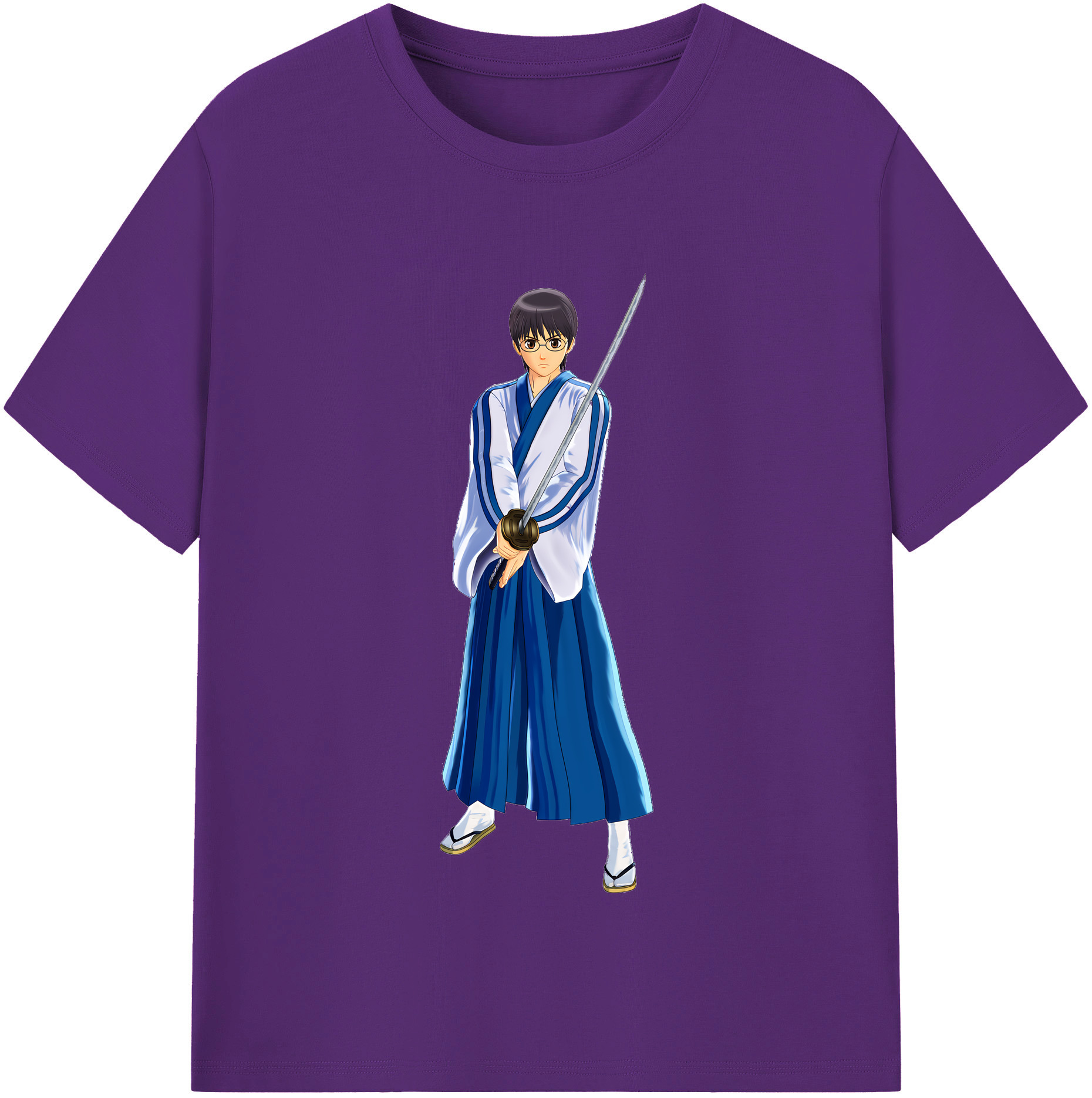 （画像用） ぎんたま 坂田銀時（さかたぎんとき） 神楽 志村新八（しむら しんぱち） GINTAMA Sakata Gintoki Kagura Shimura Shinpachi 綿100％半袖Tシャツ（フロントプリント）
