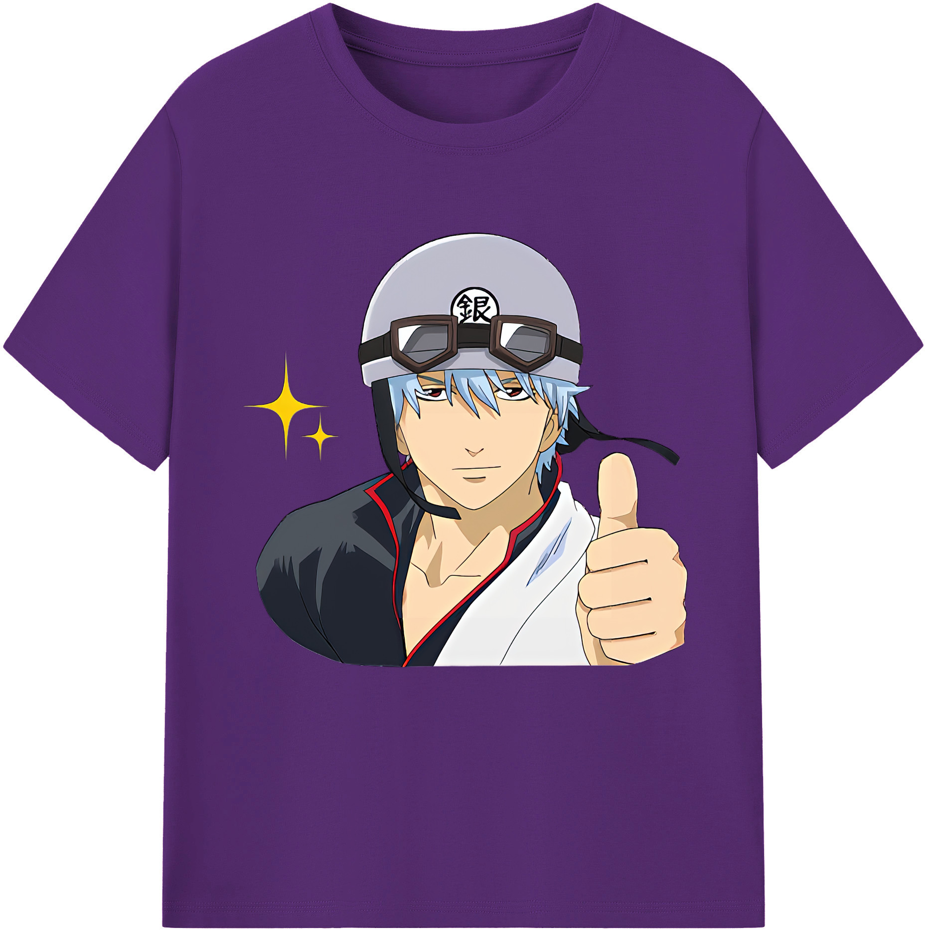 （画像用） ぎんたま 坂田銀時（さかたぎんとき） 神楽 志村新八（しむら しんぱち） GINTAMA Sakata Gintoki Kagura Shimura Shinpachi 綿100％半袖Tシャツ（フロントプリント）