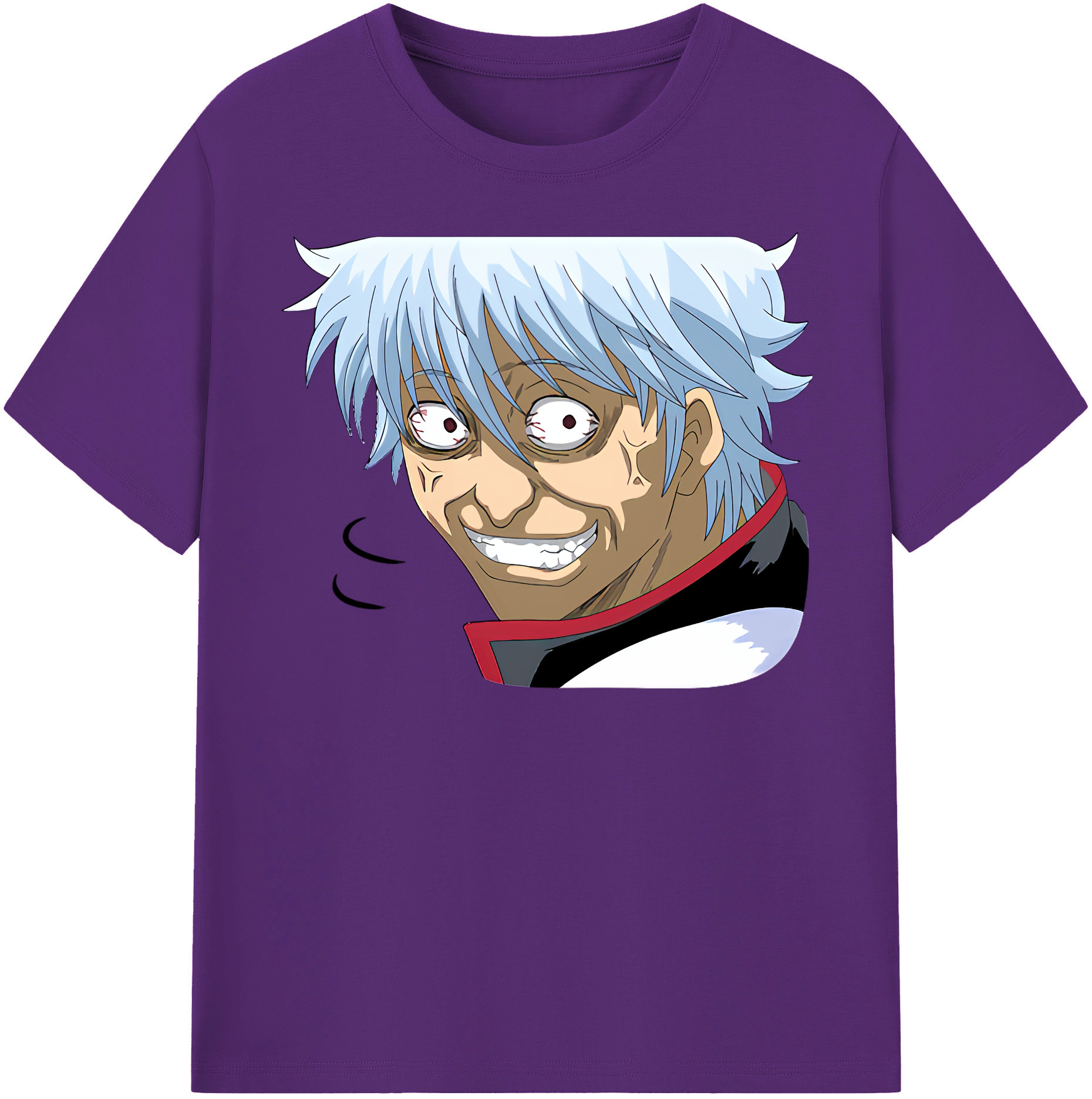 （画像用） ぎんたま 坂田銀時（さかたぎんとき） 神楽 志村新八（しむら しんぱち） GINTAMA Sakata Gintoki Kagura Shimura Shinpachi 綿100％半袖Tシャツ（フロントプリント）