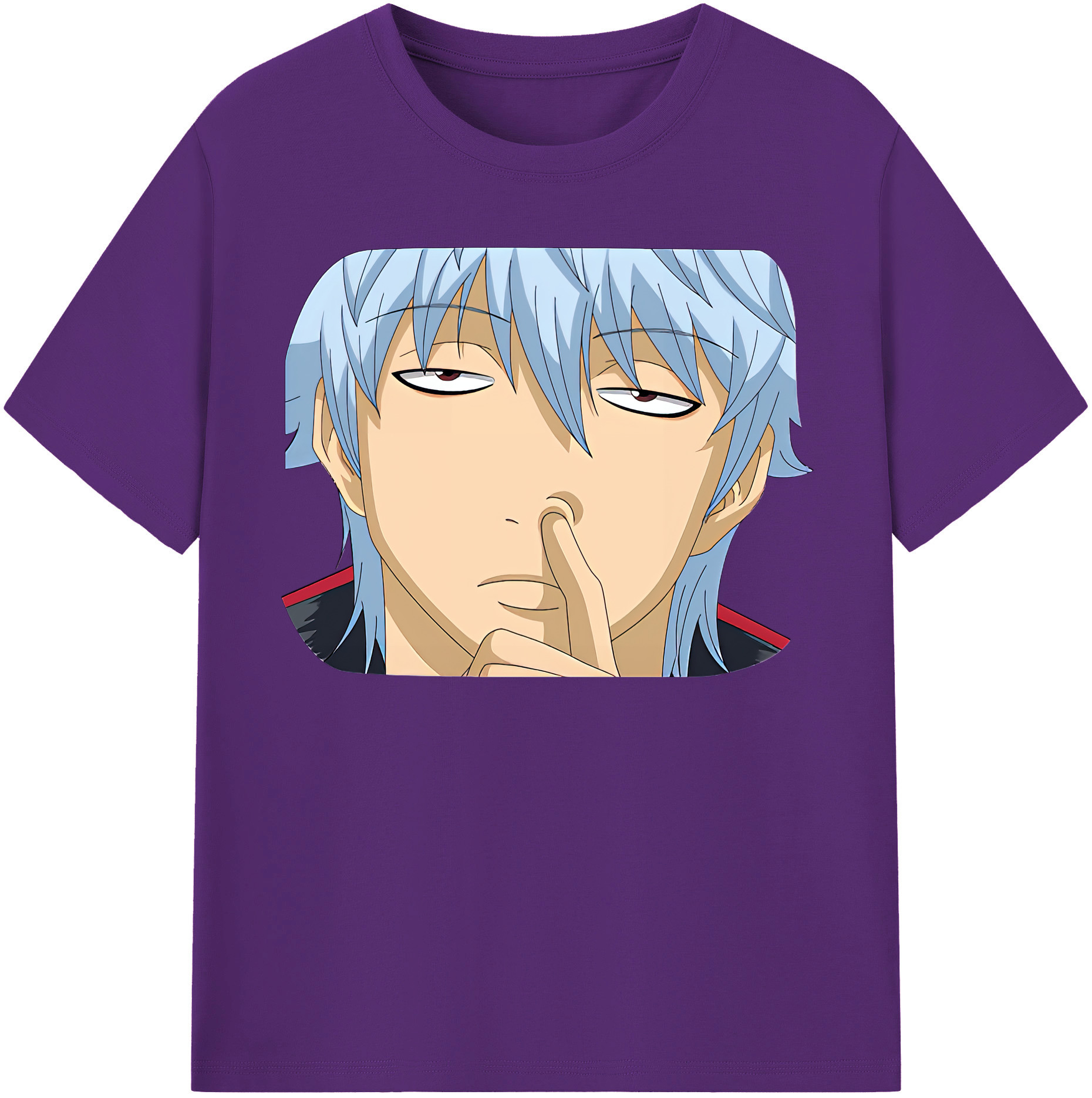 （画像用） ぎんたま 坂田銀時（さかたぎんとき） 神楽 志村新八（しむら しんぱち） GINTAMA Sakata Gintoki Kagura Shimura Shinpachi 綿100％半袖Tシャツ（フロントプリント）