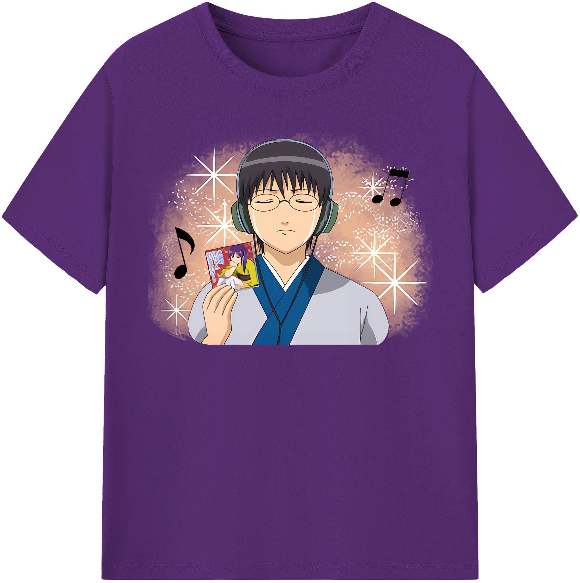 （画像用） ぎんたま 坂田銀時（さかたぎんとき） 神楽 志村新八（しむら しんぱち） GINTAMA Sakata Gintoki Kagura Shimura Shinpachi 綿100％半袖Tシャツ（フロントプリント）