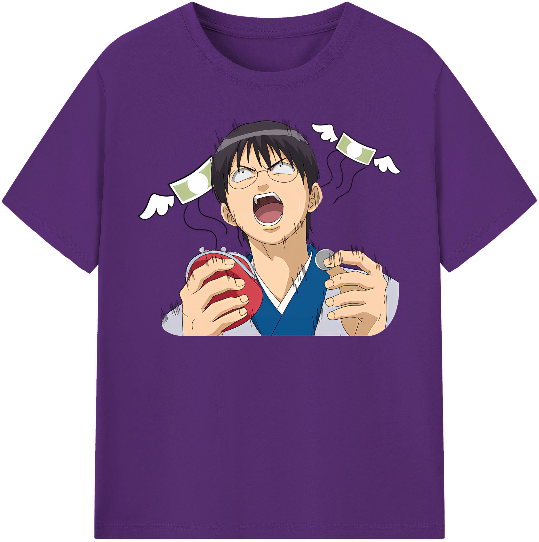 （画像用） ぎんたま 坂田銀時（さかたぎんとき） 神楽 志村新八（しむら しんぱち） GINTAMA Sakata Gintoki Kagura Shimura Shinpachi 綿100％半袖Tシャツ（フロントプリント）