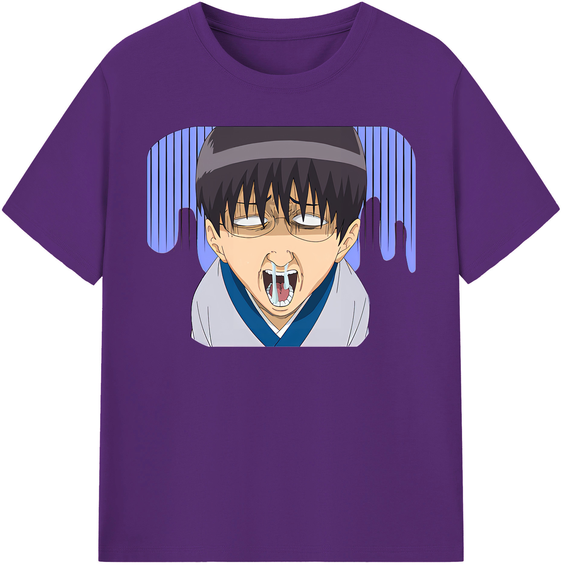 （画像用） ぎんたま 坂田銀時（さかたぎんとき） 神楽 志村新八（しむら しんぱち） GINTAMA Sakata Gintoki Kagura Shimura Shinpachi 綿100％半袖Tシャツ（フロントプリント）