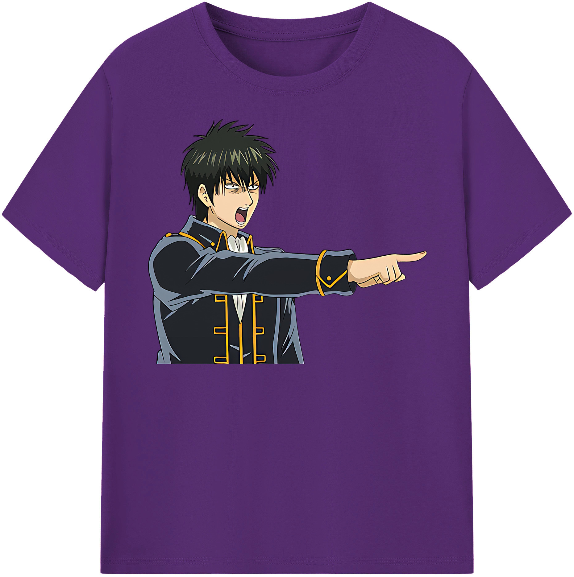（画像用） ぎんたま 坂田銀時（さかたぎんとき） 神楽 志村新八（しむら しんぱち） GINTAMA Sakata Gintoki Kagura Shimura Shinpachi 綿100％半袖Tシャツ（フロントプリント）