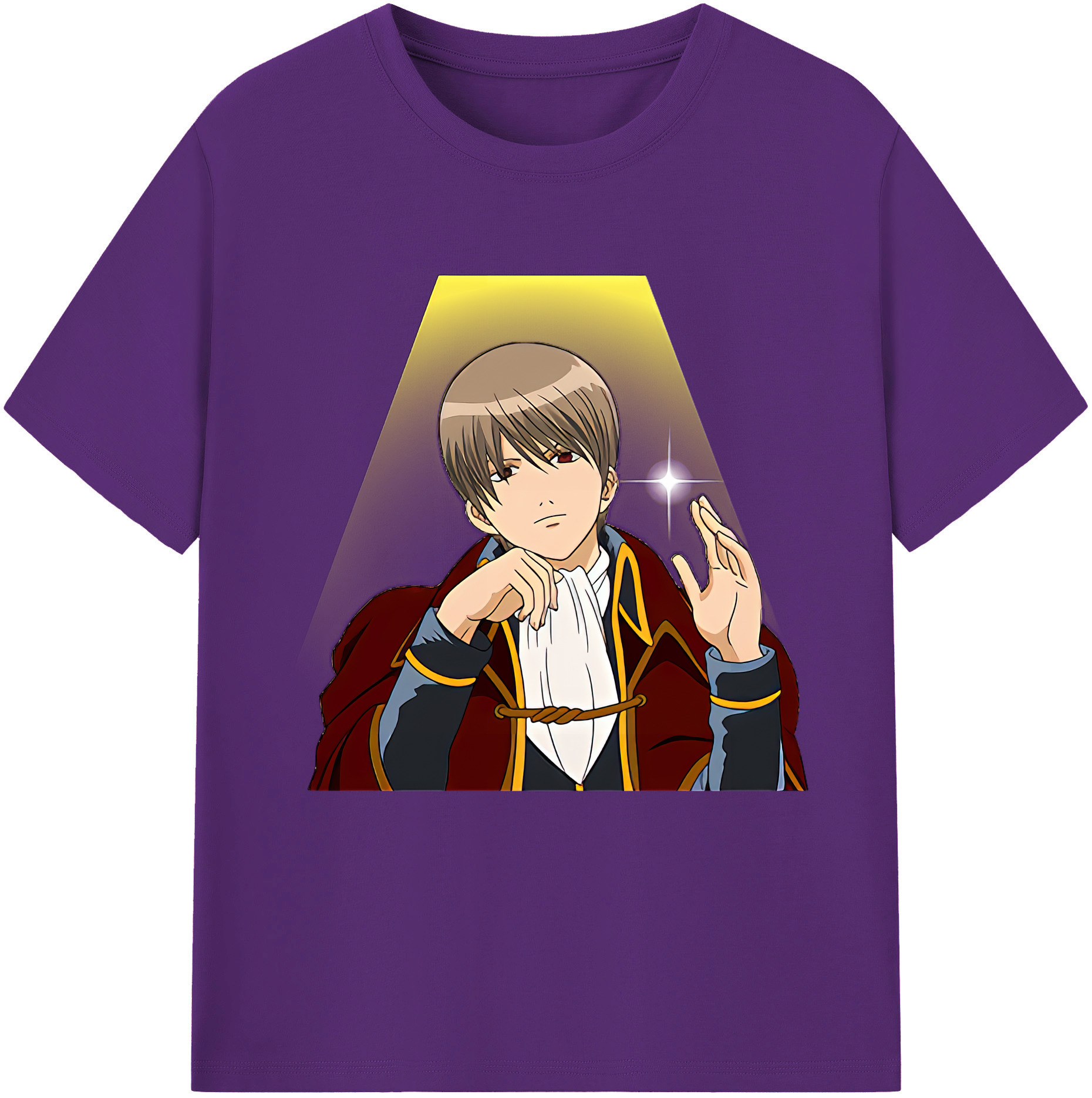 （画像用） ぎんたま 坂田銀時（さかたぎんとき） 神楽 志村新八（しむら しんぱち） GINTAMA Sakata Gintoki Kagura Shimura Shinpachi 綿100％半袖Tシャツ（フロントプリント）