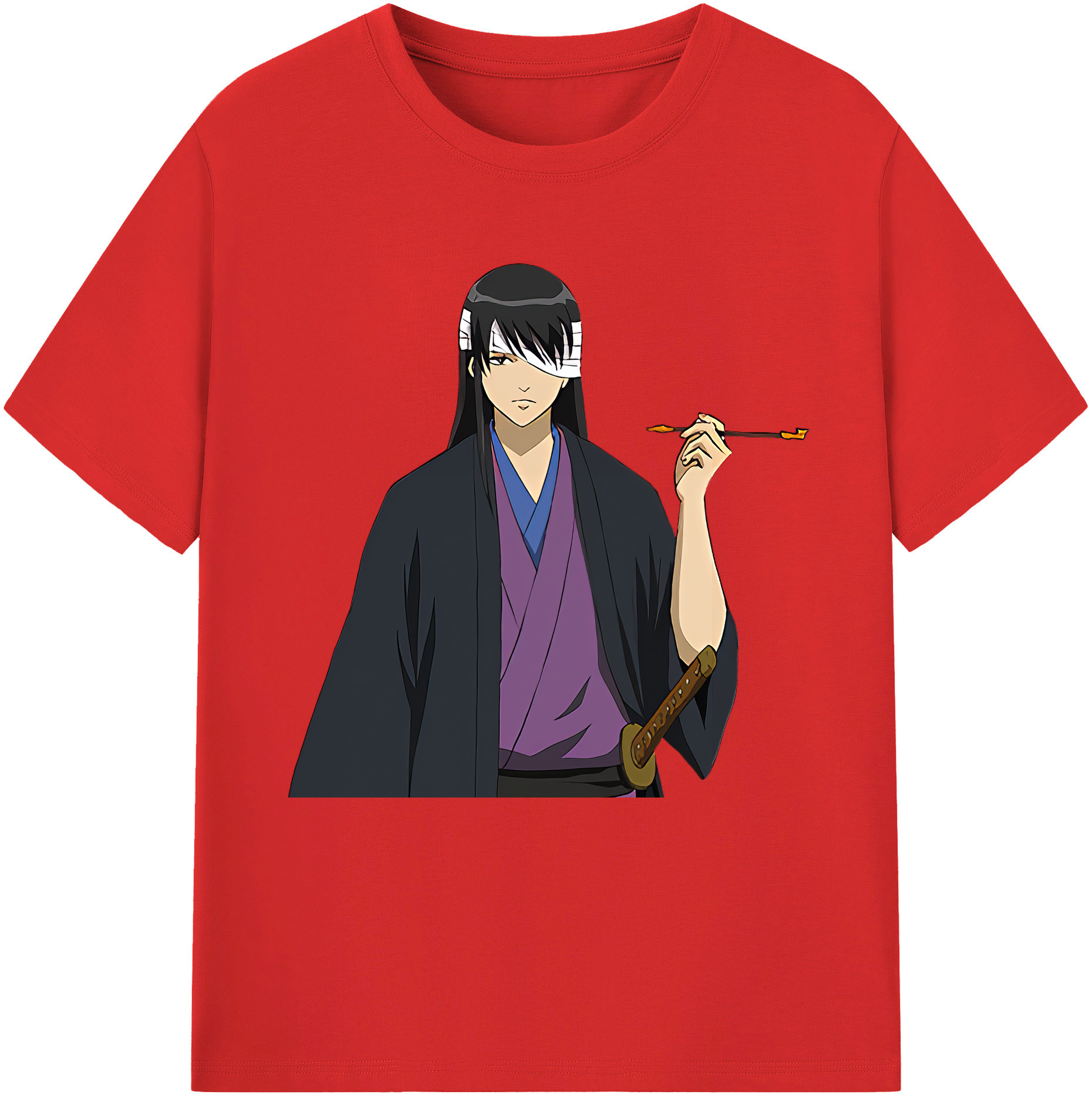 （画像用） ぎんたま 坂田銀時（さかたぎんとき） 神楽 志村新八（しむら しんぱち） GINTAMA Sakata Gintoki Kagura Shimura Shinpachi 綿100％半袖Tシャツ（フロントプリント）