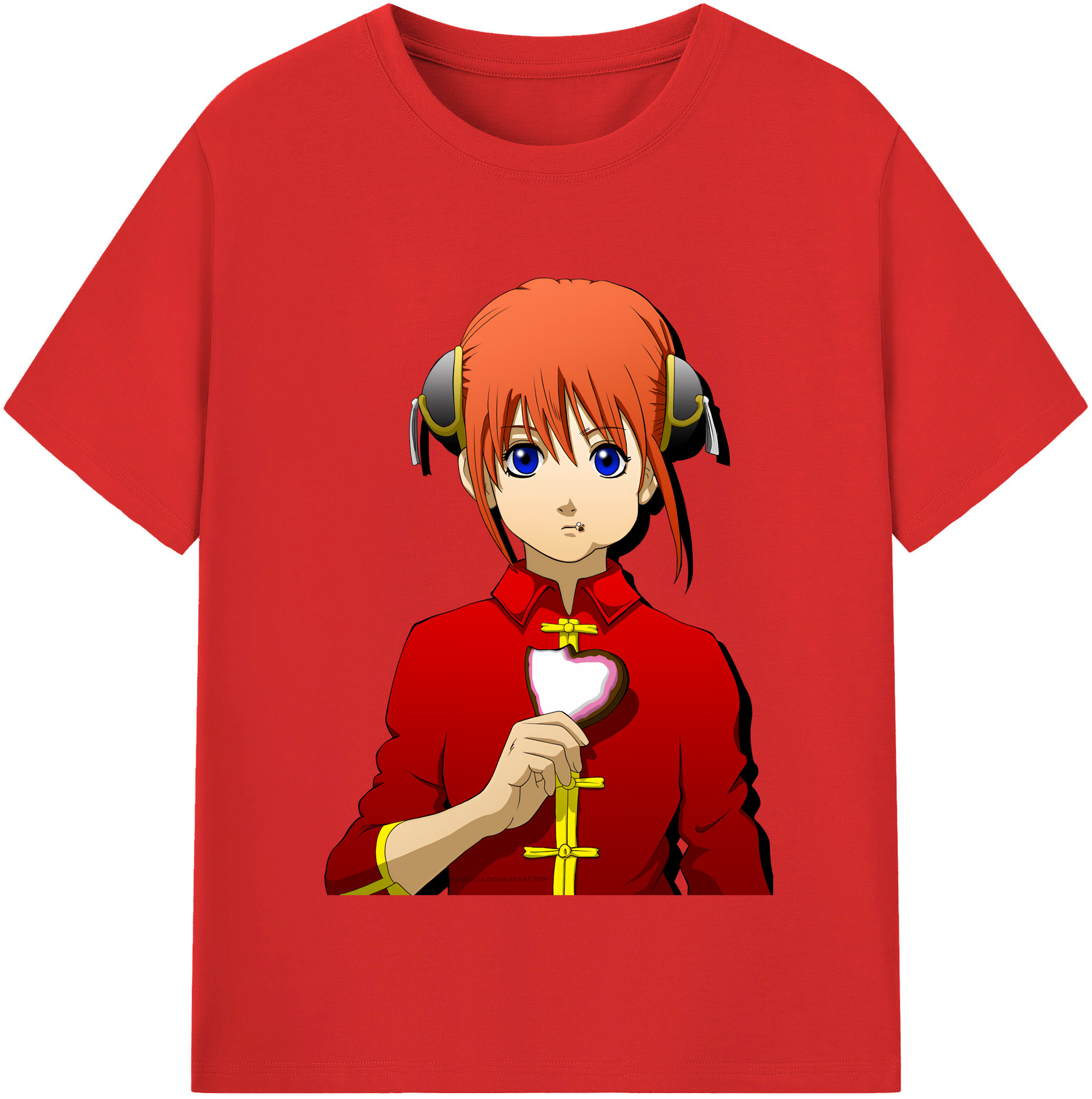 （画像用） ぎんたま 坂田銀時（さかたぎんとき） 神楽 志村新八（しむら しんぱち） GINTAMA Sakata Gintoki Kagura Shimura Shinpachi 綿100％半袖Tシャツ（フロントプリント）