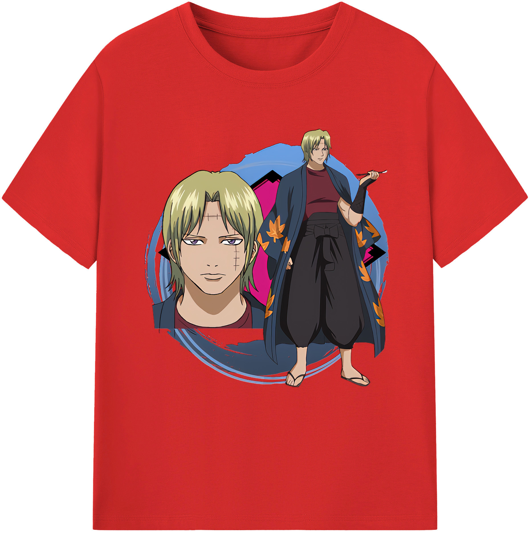 （画像用） ぎんたま 坂田銀時（さかたぎんとき） 神楽 志村新八（しむら しんぱち） GINTAMA Sakata Gintoki Kagura Shimura Shinpachi 綿100％半袖Tシャツ（フロントプリント）