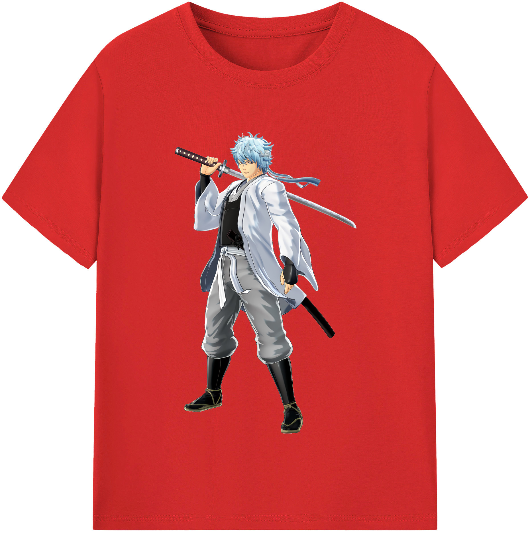 （画像用） ぎんたま 坂田銀時（さかたぎんとき） 神楽 志村新八（しむら しんぱち） GINTAMA Sakata Gintoki Kagura Shimura Shinpachi 綿100％半袖Tシャツ（フロントプリント）