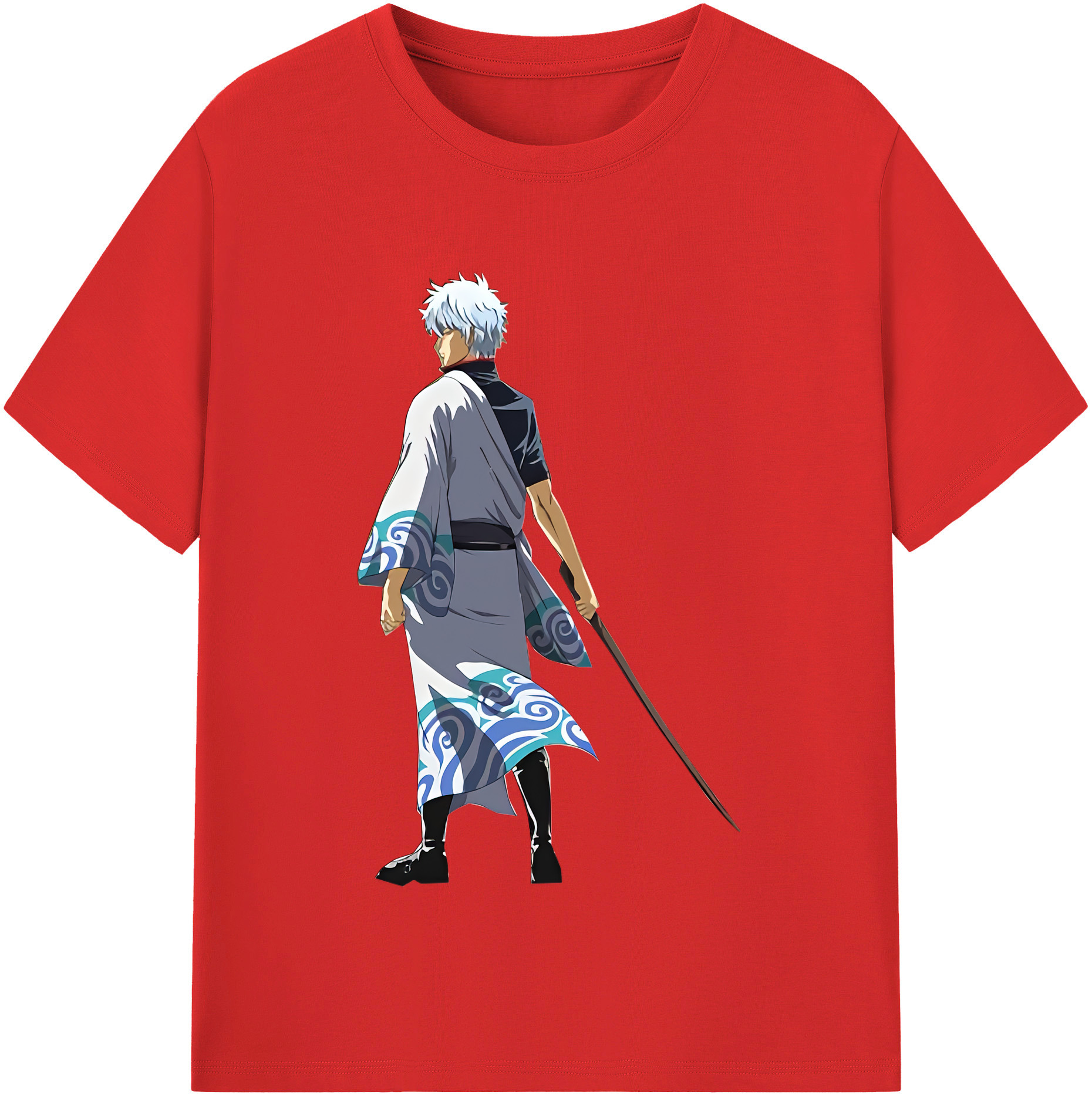（画像用） ぎんたま 坂田銀時（さかたぎんとき） 神楽 志村新八（しむら しんぱち） GINTAMA Sakata Gintoki Kagura Shimura Shinpachi 綿100％半袖Tシャツ（フロントプリント）