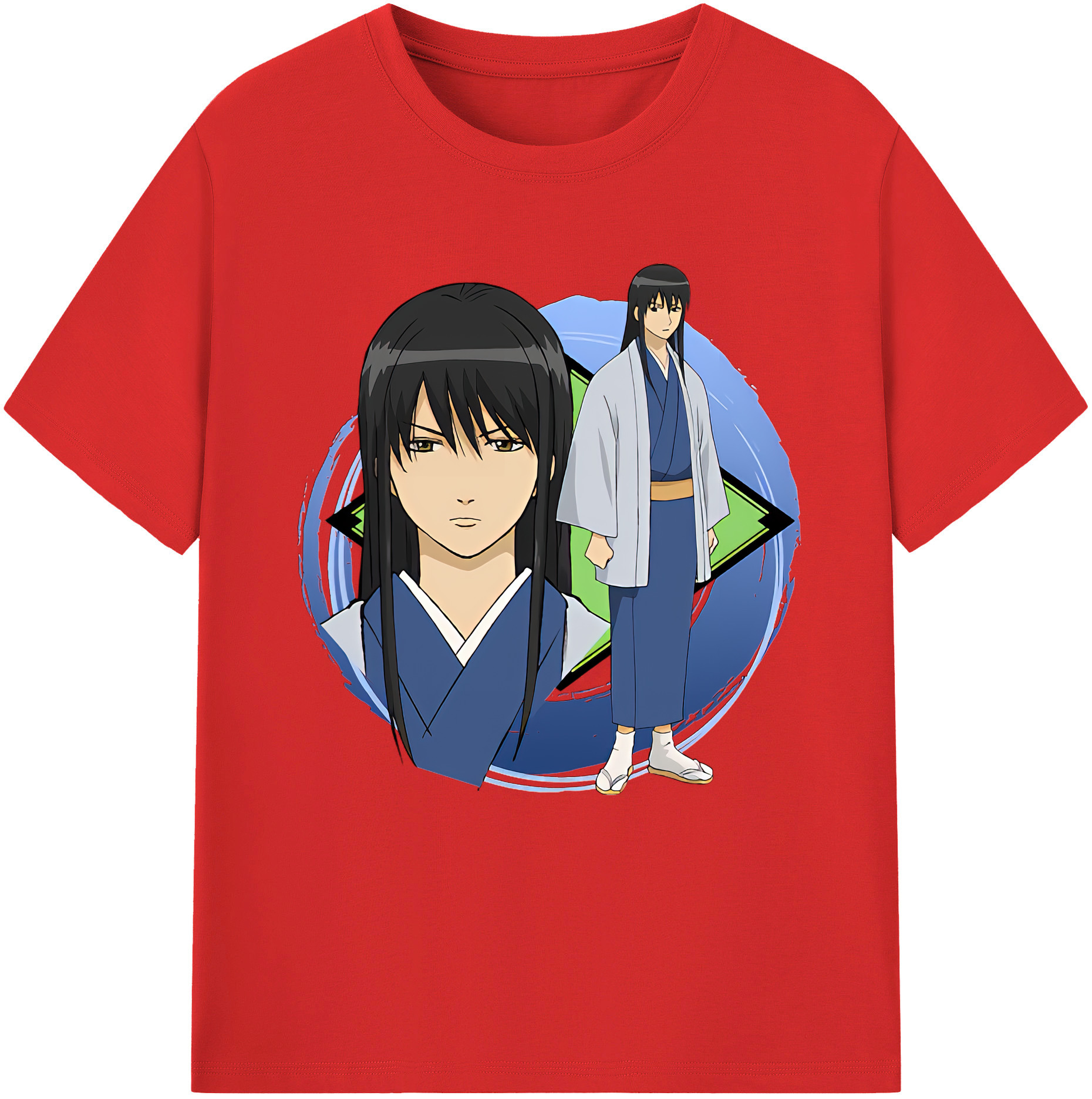 （画像用） ぎんたま 坂田銀時（さかたぎんとき） 神楽 志村新八（しむら しんぱち） GINTAMA Sakata Gintoki Kagura Shimura Shinpachi 綿100％半袖Tシャツ（フロントプリント）