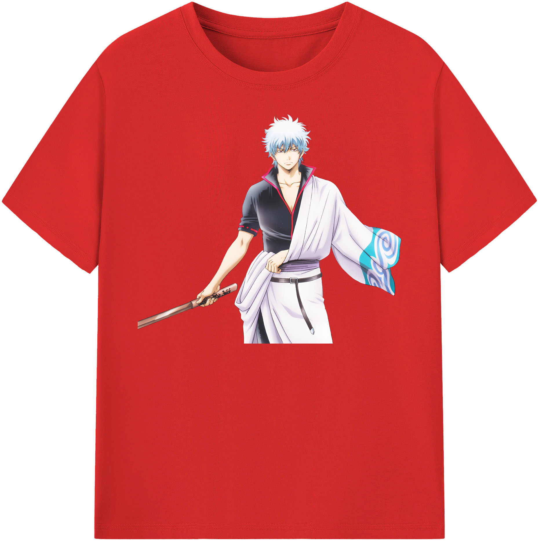 （画像用） ぎんたま 坂田銀時（さかたぎんとき） 神楽 志村新八（しむら しんぱち） GINTAMA Sakata Gintoki Kagura Shimura Shinpachi 綿100％半袖Tシャツ（フロントプリント）
