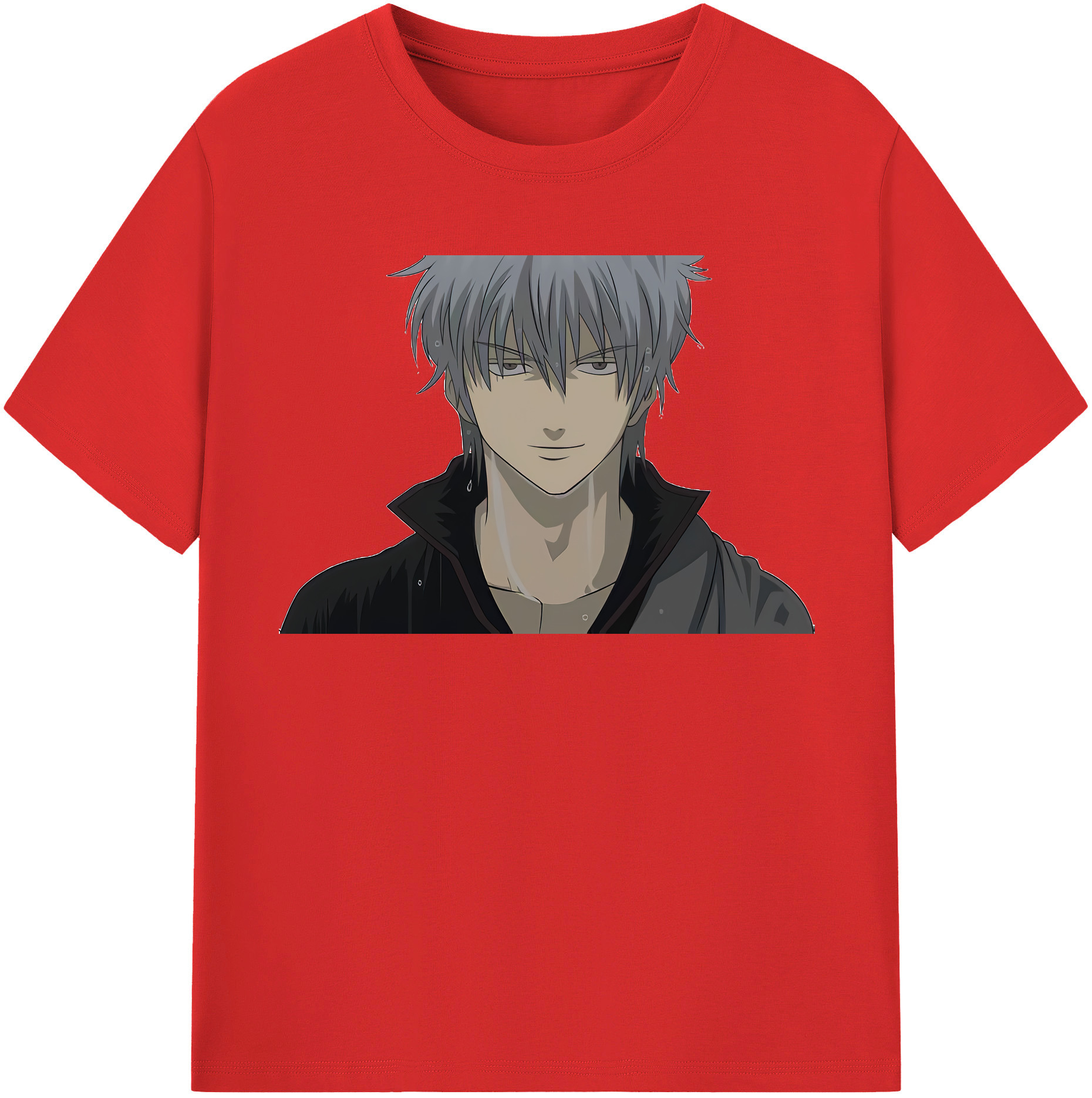 （画像用） ぎんたま 坂田銀時（さかたぎんとき） 神楽 志村新八（しむら しんぱち） GINTAMA Sakata Gintoki Kagura Shimura Shinpachi 綿100％半袖Tシャツ（フロントプリント）