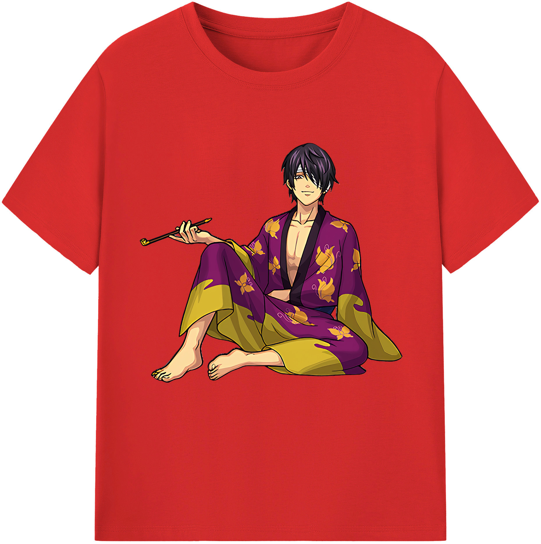 （画像用） ぎんたま 坂田銀時（さかたぎんとき） 神楽 志村新八（しむら しんぱち） GINTAMA Sakata Gintoki Kagura Shimura Shinpachi 綿100％半袖Tシャツ（フロントプリント）