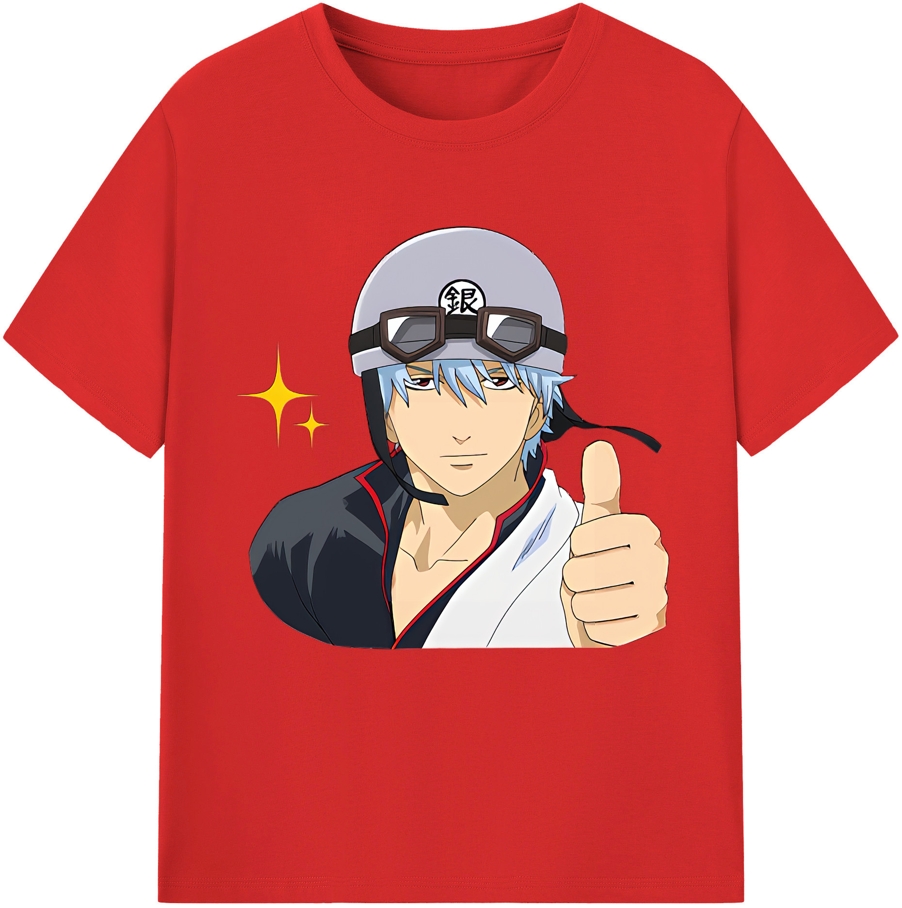（画像用） ぎんたま 坂田銀時（さかたぎんとき） 神楽 志村新八（しむら しんぱち） GINTAMA Sakata Gintoki Kagura Shimura Shinpachi 綿100％半袖Tシャツ（フロントプリント）
