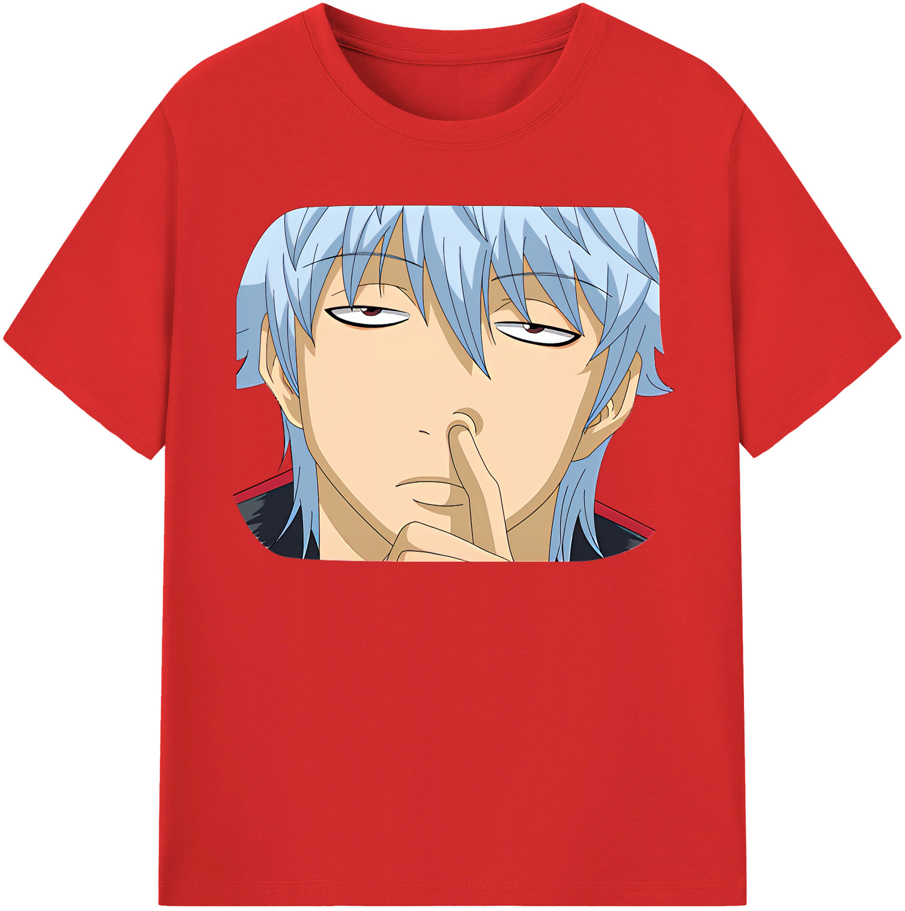 （画像用） ぎんたま 坂田銀時（さかたぎんとき） 神楽 志村新八（しむら しんぱち） GINTAMA Sakata Gintoki Kagura Shimura Shinpachi 綿100％半袖Tシャツ（フロントプリント）