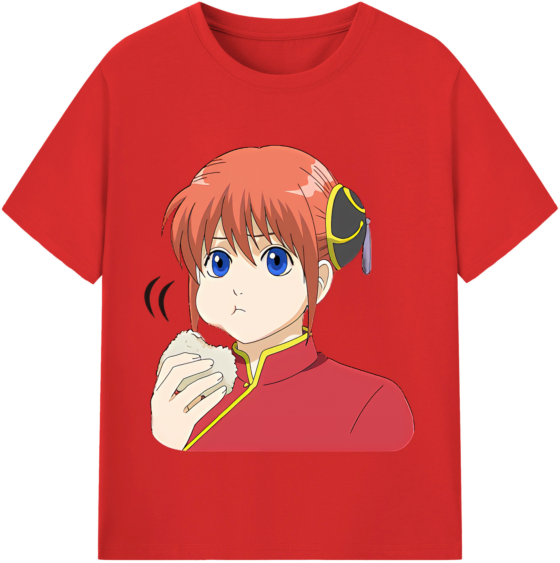 （画像用） ぎんたま 坂田銀時（さかたぎんとき） 神楽 志村新八（しむら しんぱち） GINTAMA Sakata Gintoki Kagura Shimura Shinpachi 綿100％半袖Tシャツ（フロントプリント）
