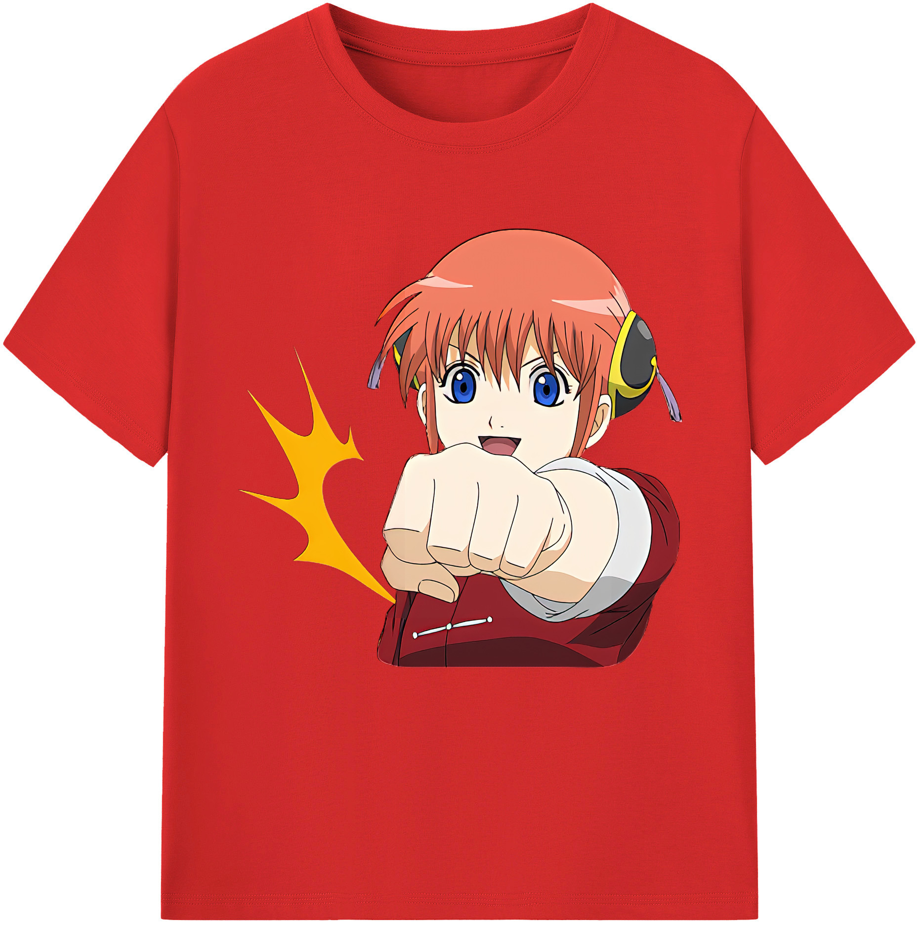 （画像用） ぎんたま 坂田銀時（さかたぎんとき） 神楽 志村新八（しむら しんぱち） GINTAMA Sakata Gintoki Kagura Shimura Shinpachi 綿100％半袖Tシャツ（フロントプリント）