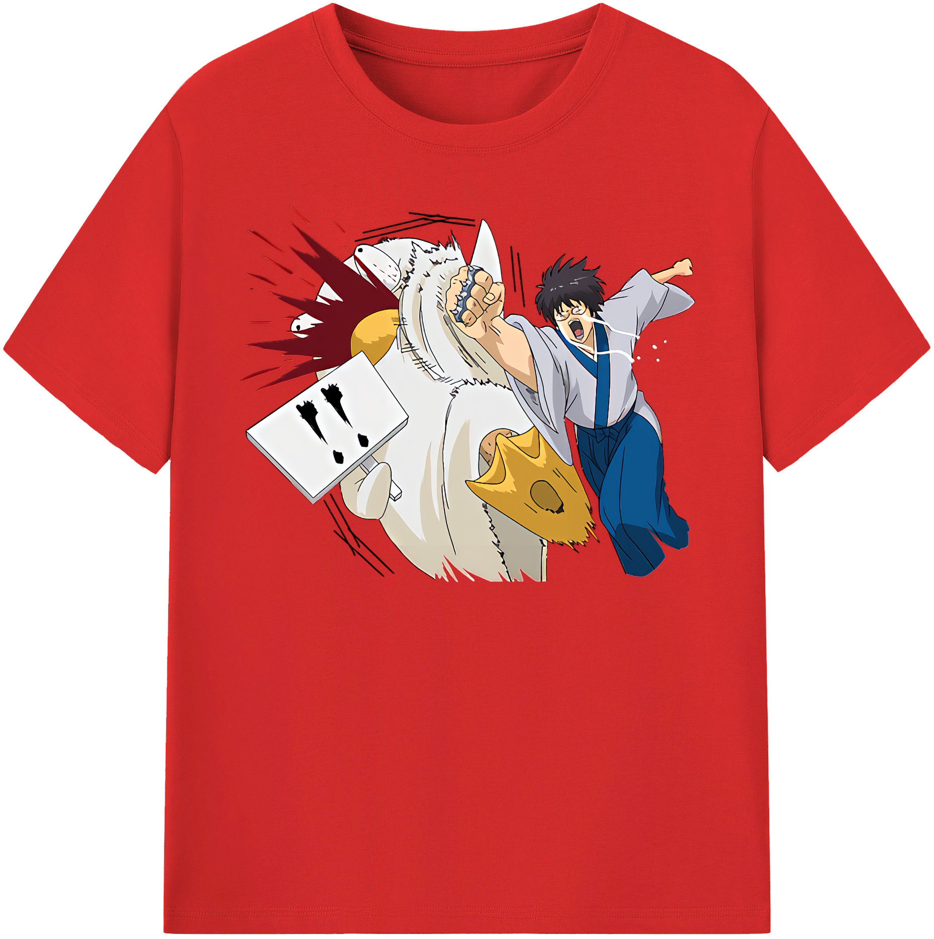 （画像用） ぎんたま 坂田銀時（さかたぎんとき） 神楽 志村新八（しむら しんぱち） GINTAMA Sakata Gintoki Kagura Shimura Shinpachi 綿100％半袖Tシャツ（フロントプリント）