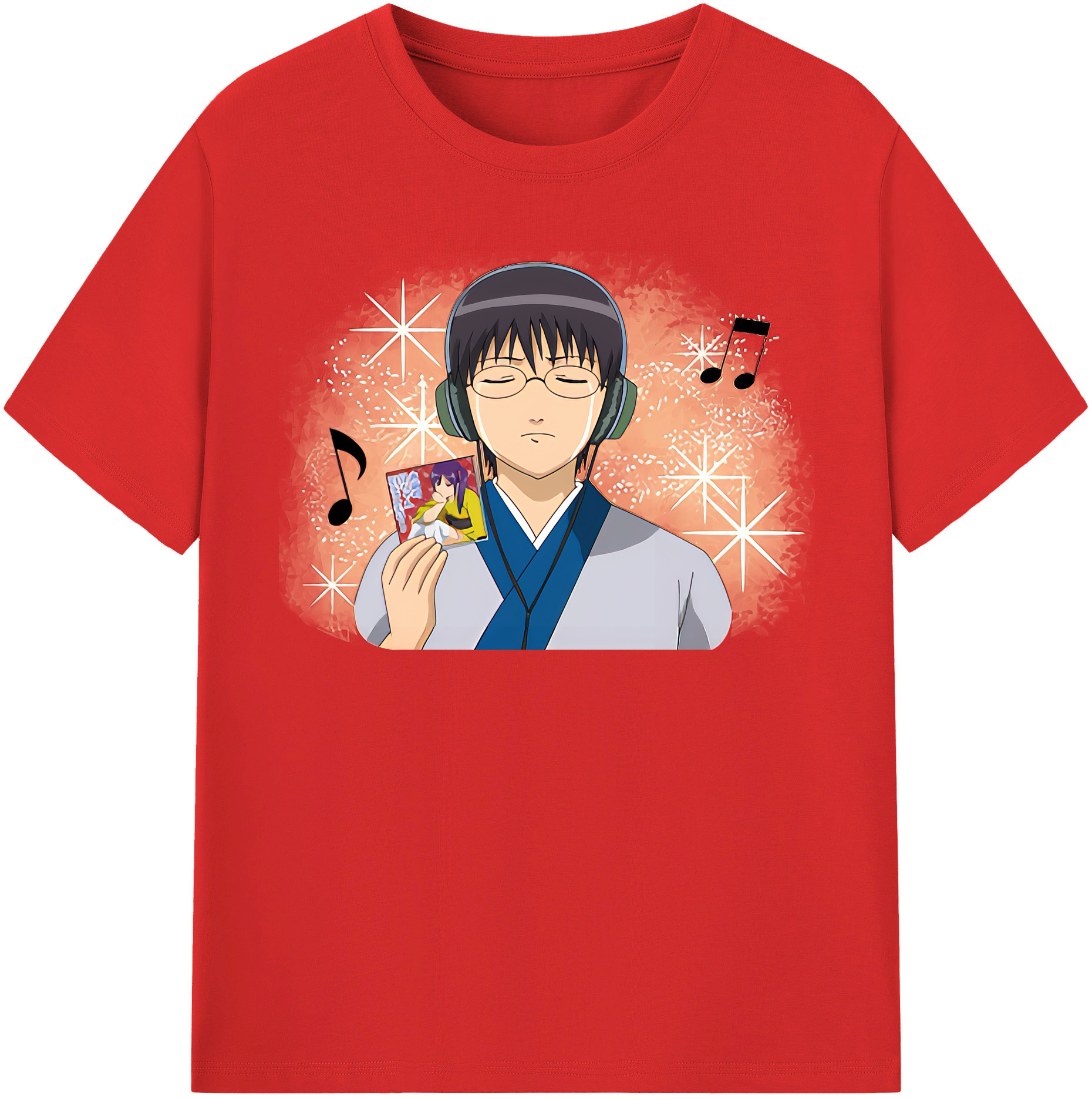 （画像用） ぎんたま 坂田銀時（さかたぎんとき） 神楽 志村新八（しむら しんぱち） GINTAMA Sakata Gintoki Kagura Shimura Shinpachi 綿100％半袖Tシャツ（フロントプリント）