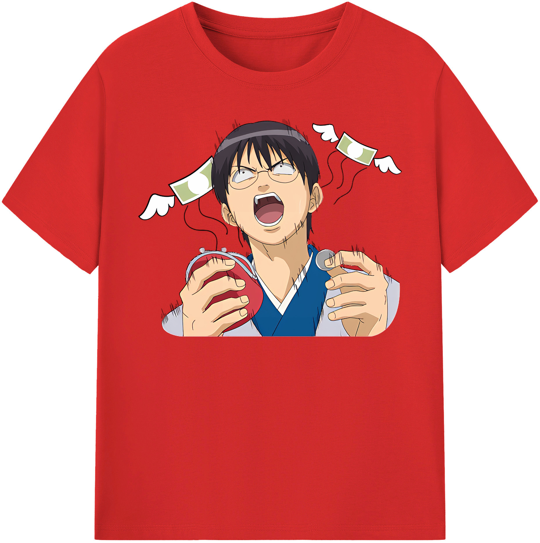 （画像用） ぎんたま 坂田銀時（さかたぎんとき） 神楽 志村新八（しむら しんぱち） GINTAMA Sakata Gintoki Kagura Shimura Shinpachi 綿100％半袖Tシャツ（フロントプリント）