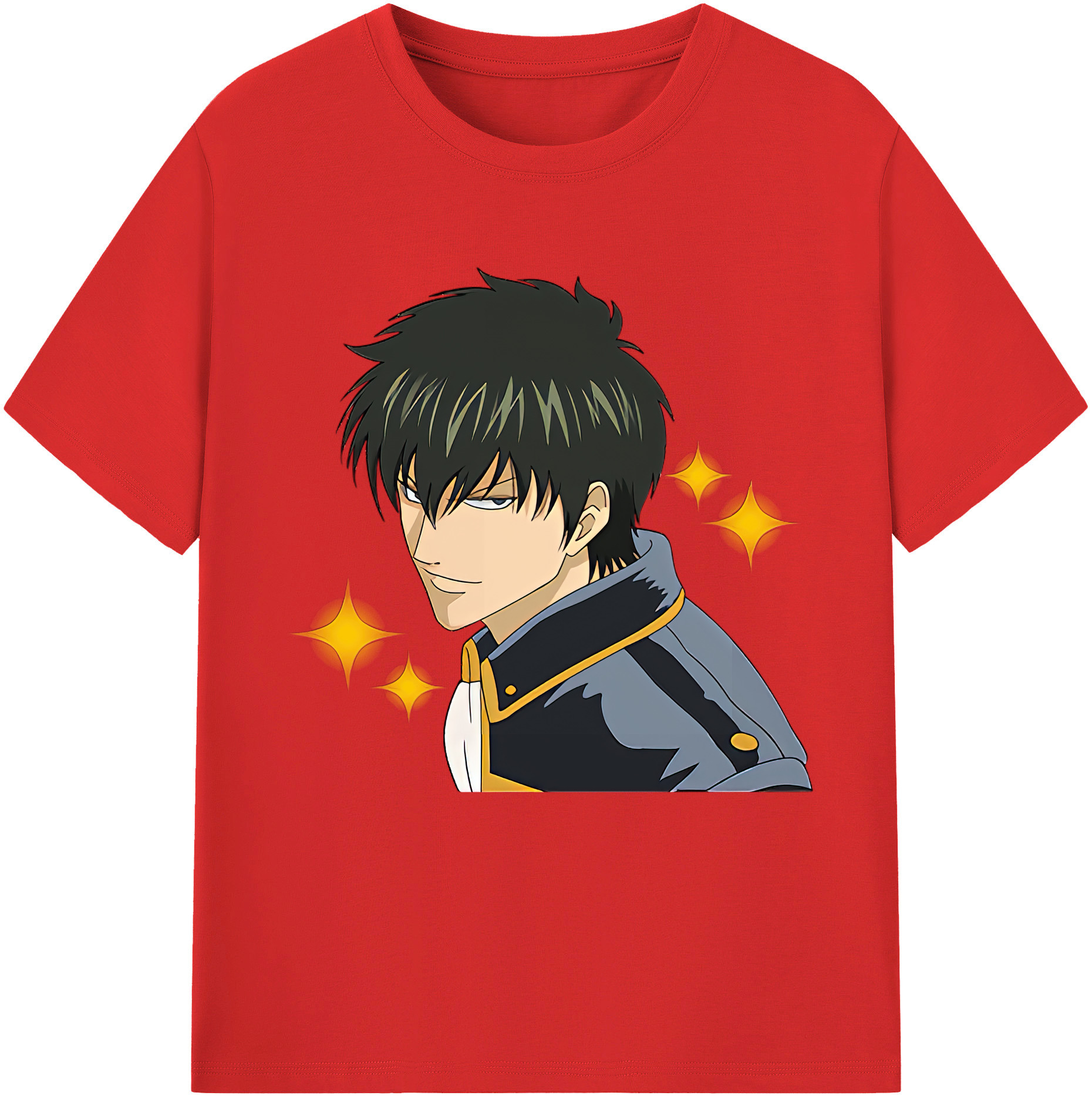 （画像用） ぎんたま 坂田銀時（さかたぎんとき） 神楽 志村新八（しむら しんぱち） GINTAMA Sakata Gintoki Kagura Shimura Shinpachi 綿100％半袖Tシャツ（フロントプリント）