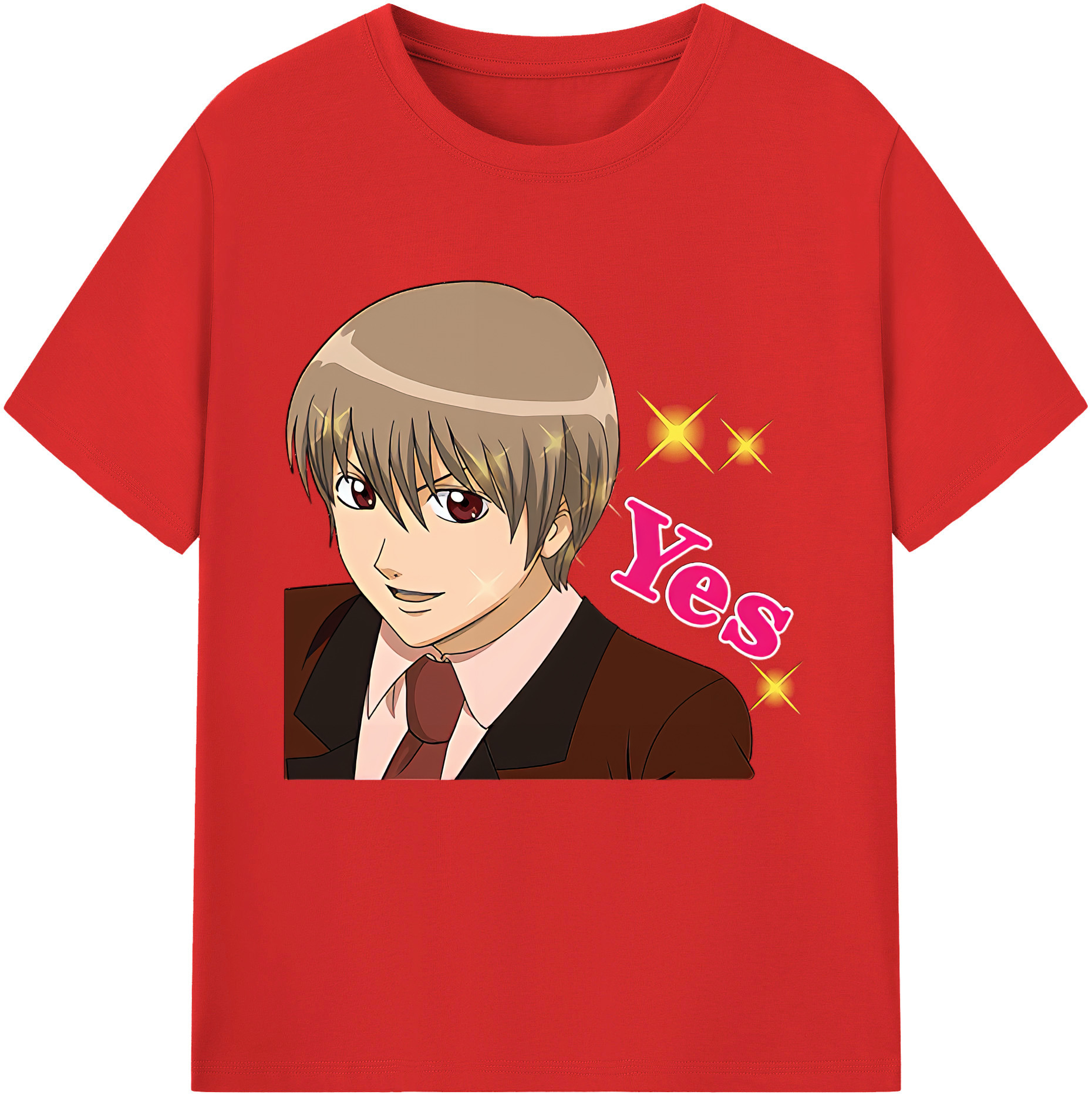 （画像用） ぎんたま 坂田銀時（さかたぎんとき） 神楽 志村新八（しむら しんぱち） GINTAMA Sakata Gintoki Kagura Shimura Shinpachi 綿100％半袖Tシャツ（フロントプリント）