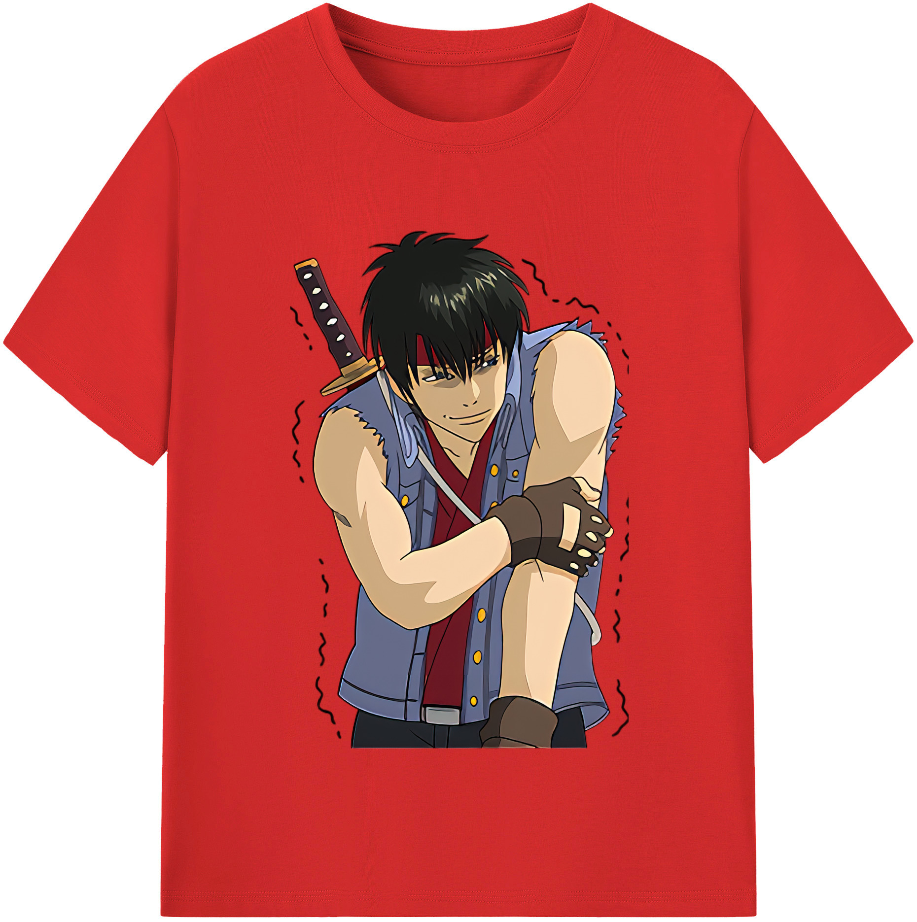 （画像用） ぎんたま 坂田銀時（さかたぎんとき） 神楽 志村新八（しむら しんぱち） GINTAMA Sakata Gintoki Kagura Shimura Shinpachi 綿100％半袖Tシャツ（フロントプリント）