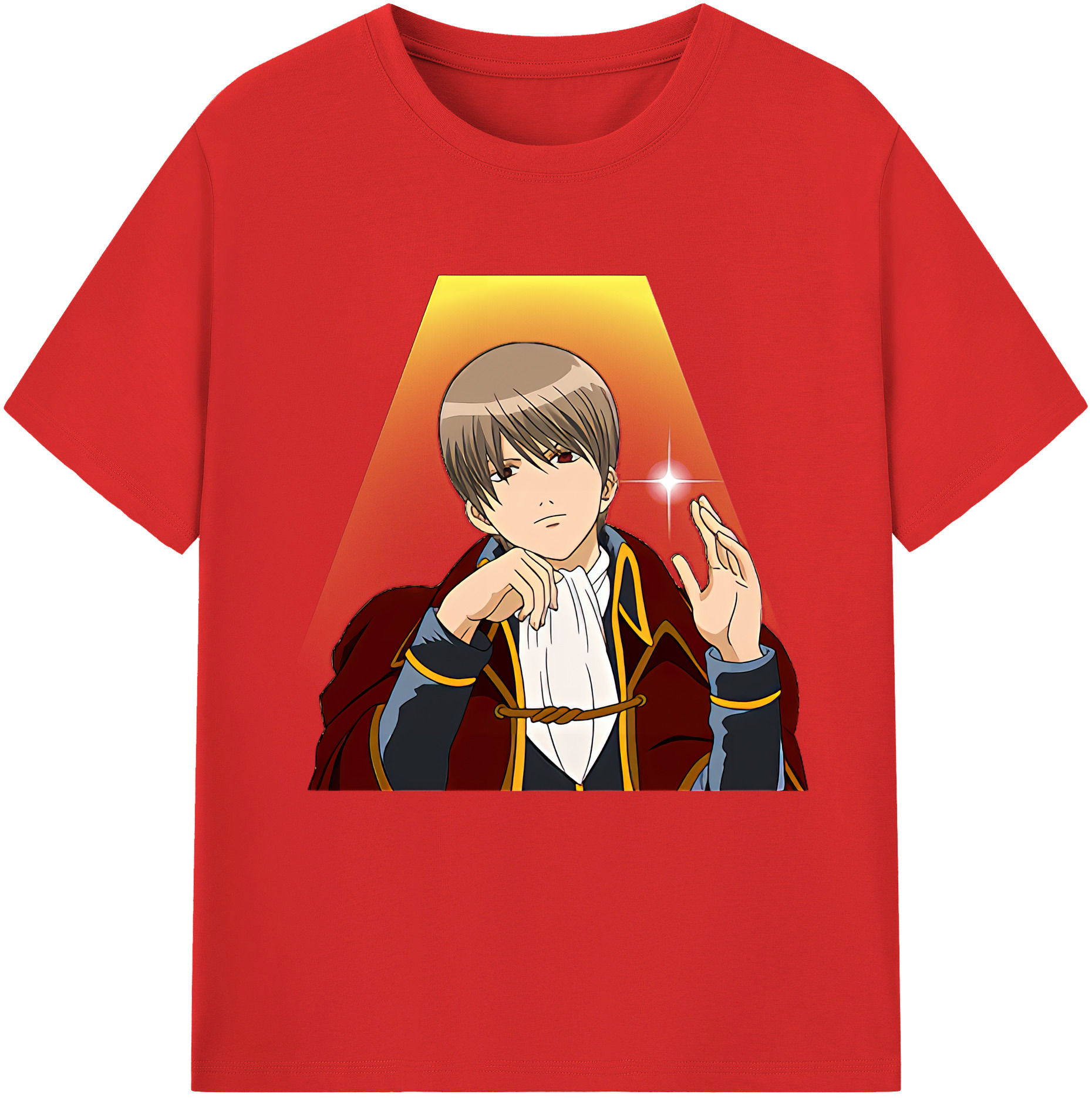（画像用） ぎんたま 坂田銀時（さかたぎんとき） 神楽 志村新八（しむら しんぱち） GINTAMA Sakata Gintoki Kagura Shimura Shinpachi 綿100％半袖Tシャツ（フロントプリント）