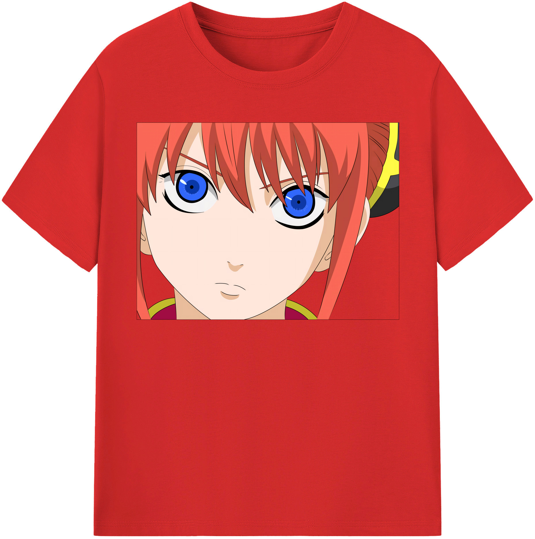 （画像用） ぎんたま 坂田銀時（さかたぎんとき） 神楽 志村新八（しむら しんぱち） GINTAMA Sakata Gintoki Kagura Shimura Shinpachi 綿100％半袖Tシャツ（フロントプリント）