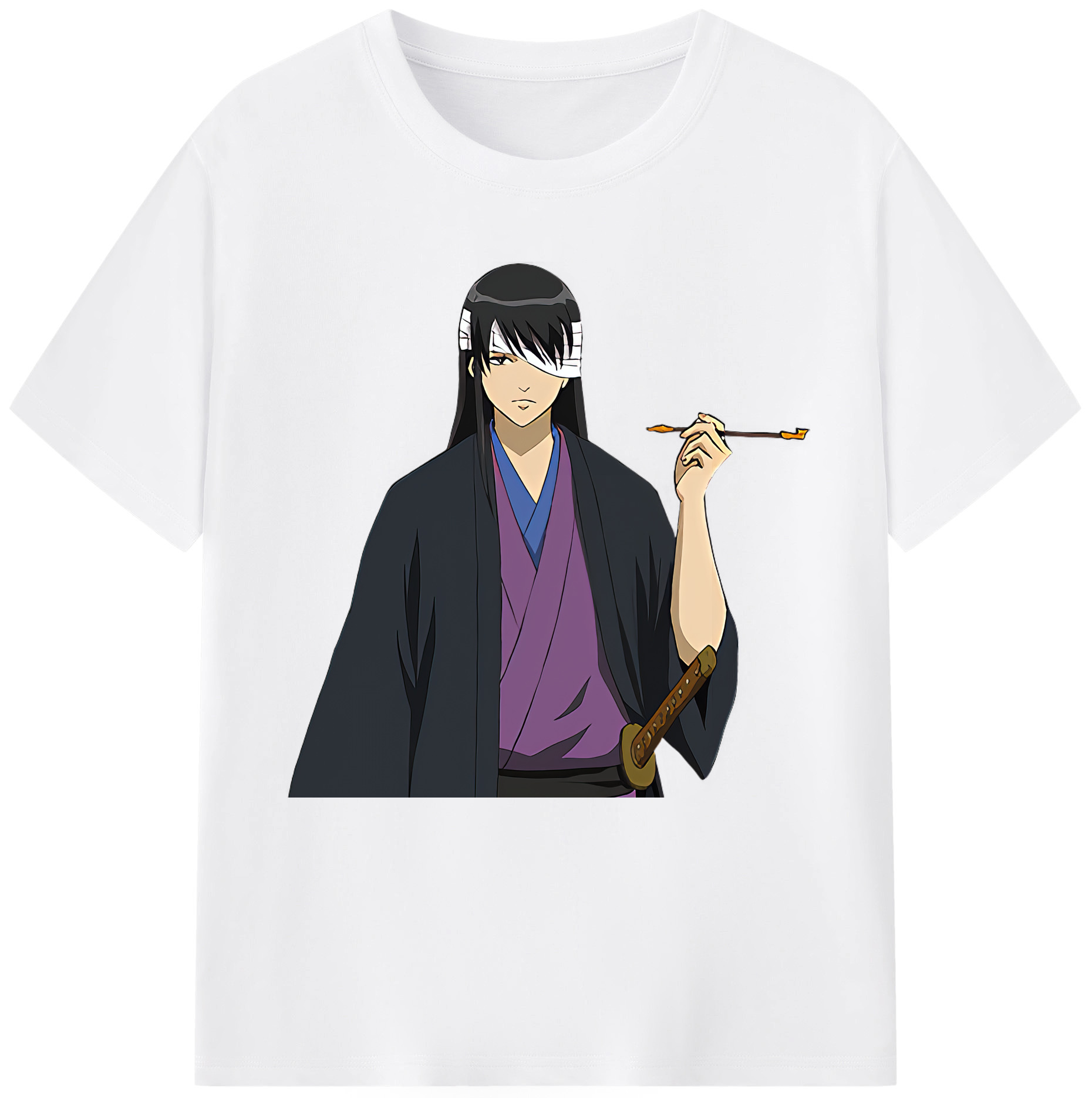 （画像用） ぎんたま 坂田銀時（さかたぎんとき） 神楽 志村新八（しむら しんぱち） GINTAMA Sakata Gintoki Kagura Shimura Shinpachi 綿100％半袖Tシャツ（フロントプリント）