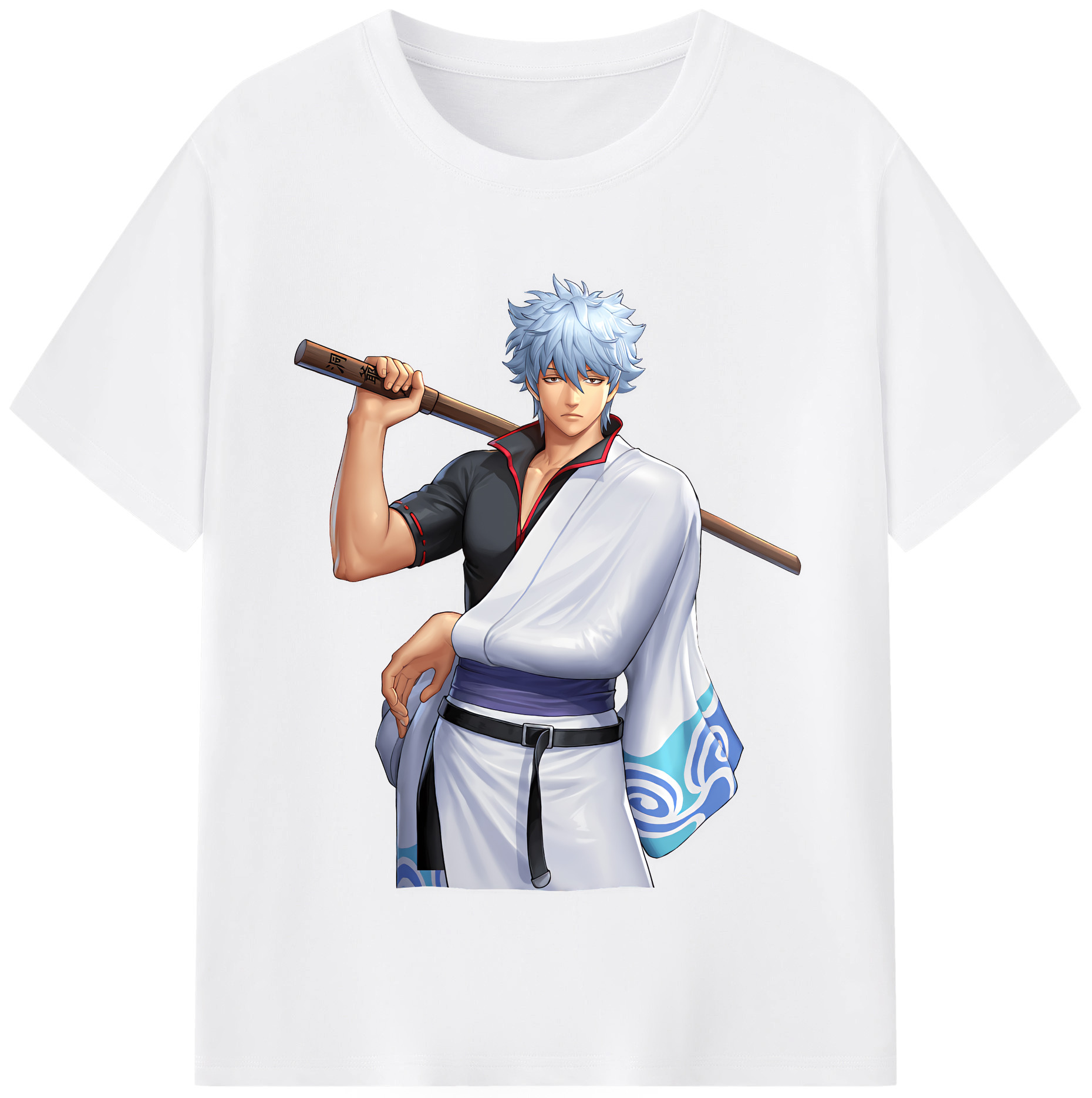 （画像用） ぎんたま 坂田銀時（さかたぎんとき） 神楽 志村新八（しむら しんぱち） GINTAMA Sakata Gintoki Kagura Shimura Shinpachi 綿100％半袖Tシャツ（フロントプリント）
