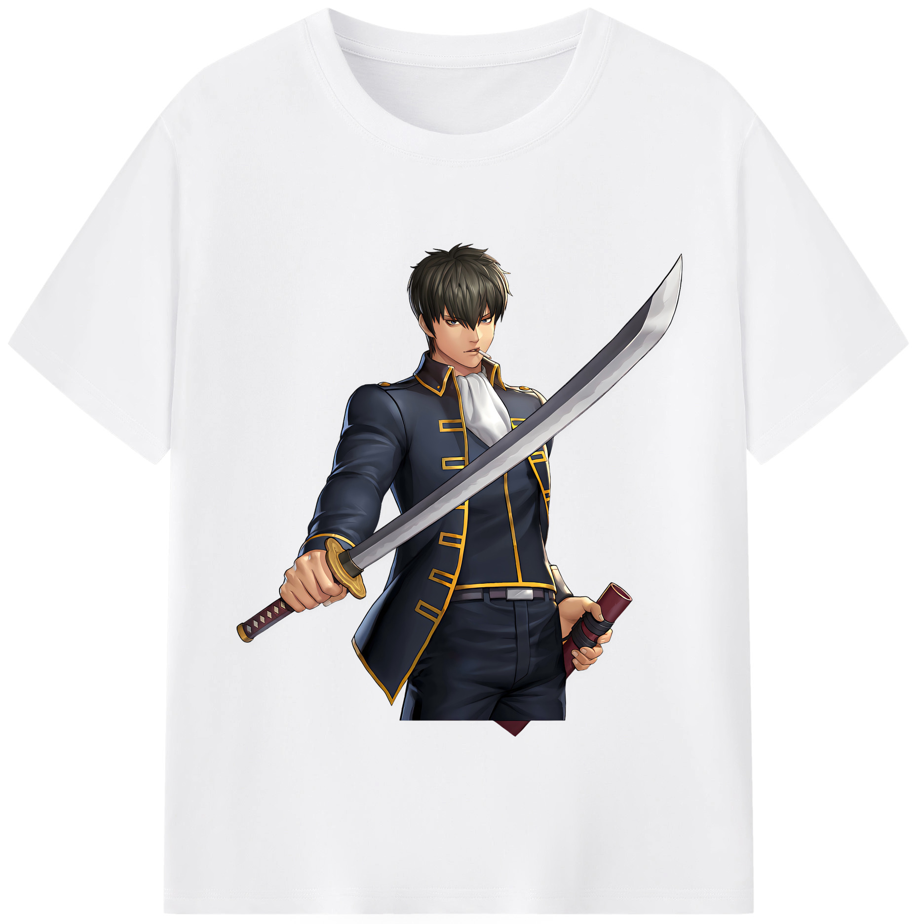 （画像用） ぎんたま 坂田銀時（さかたぎんとき） 神楽 志村新八（しむら しんぱち） GINTAMA Sakata Gintoki Kagura Shimura Shinpachi 綿100％半袖Tシャツ（フロントプリント）