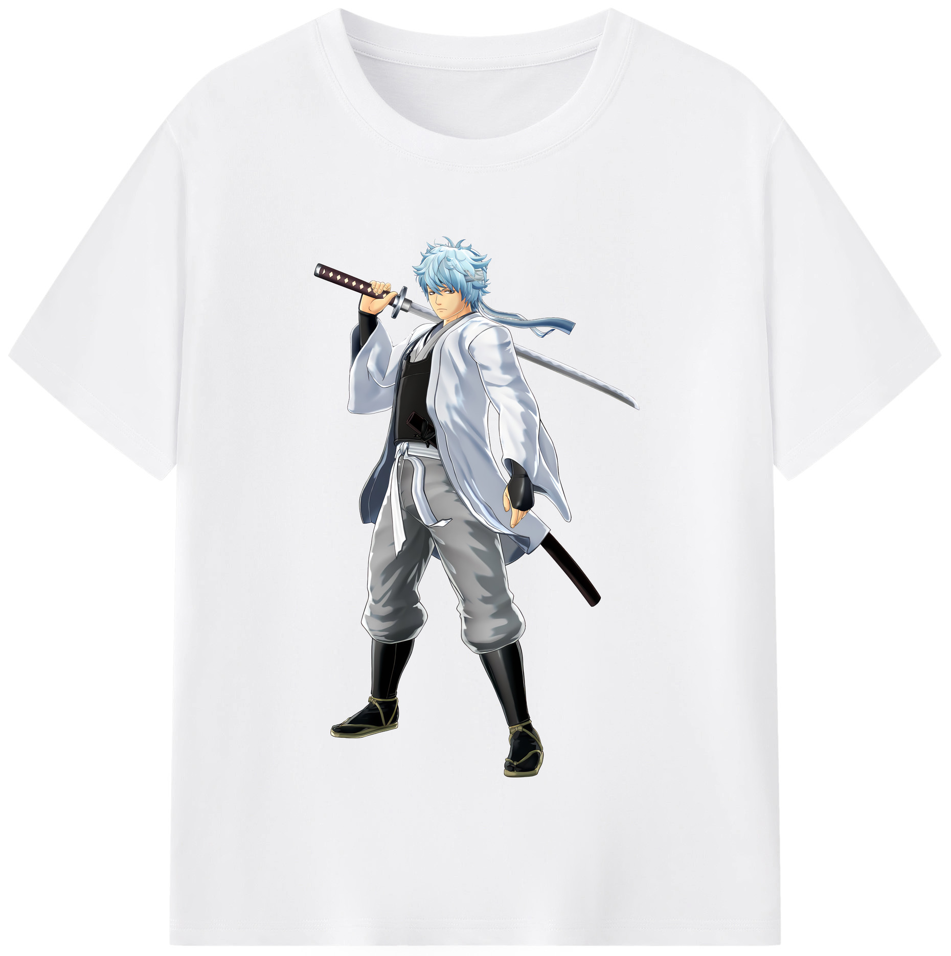 （画像用） ぎんたま 坂田銀時（さかたぎんとき） 神楽 志村新八（しむら しんぱち） GINTAMA Sakata Gintoki Kagura Shimura Shinpachi 綿100％半袖Tシャツ（フロントプリント）