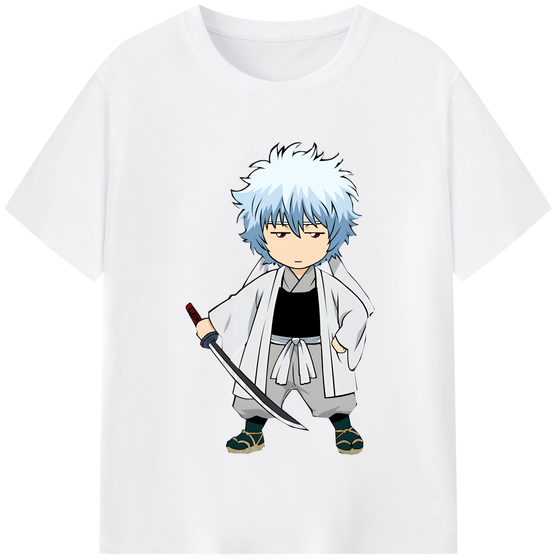 （画像用） ぎんたま 坂田銀時（さかたぎんとき） 神楽 志村新八（しむら しんぱち） GINTAMA Sakata Gintoki Kagura Shimura Shinpachi 綿100％半袖Tシャツ（フロントプリント）