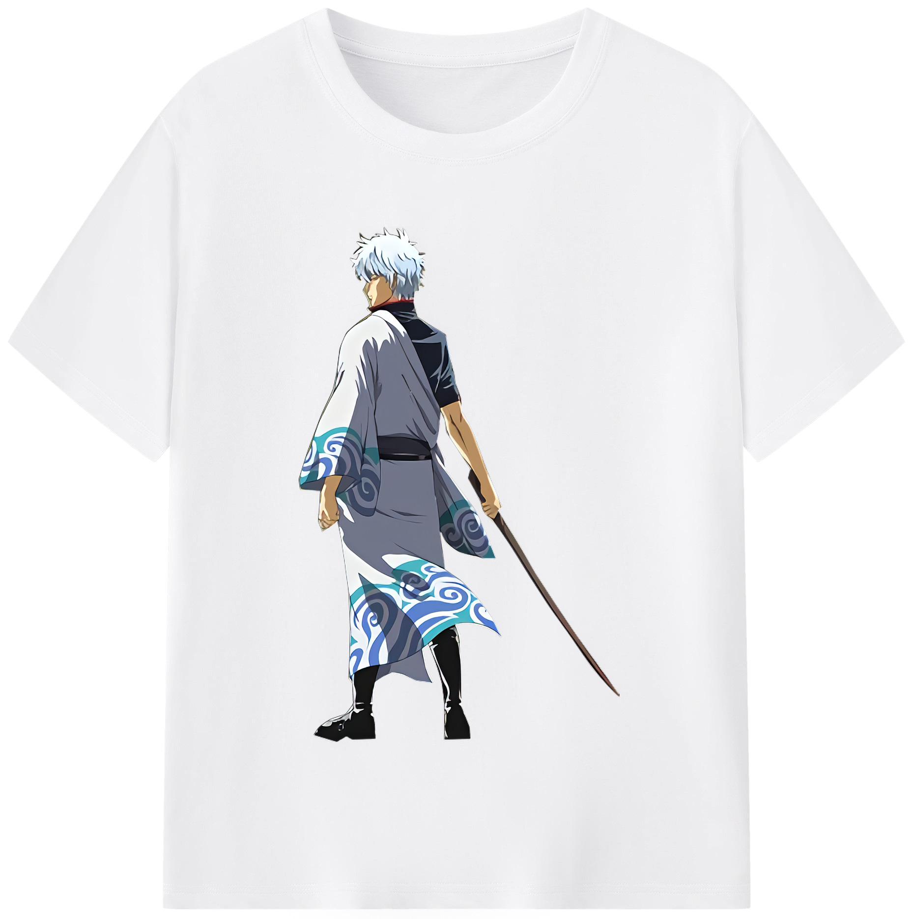 （画像用） ぎんたま 坂田銀時（さかたぎんとき） 神楽 志村新八（しむら しんぱち） GINTAMA Sakata Gintoki Kagura Shimura Shinpachi 綿100％半袖Tシャツ（フロントプリント）