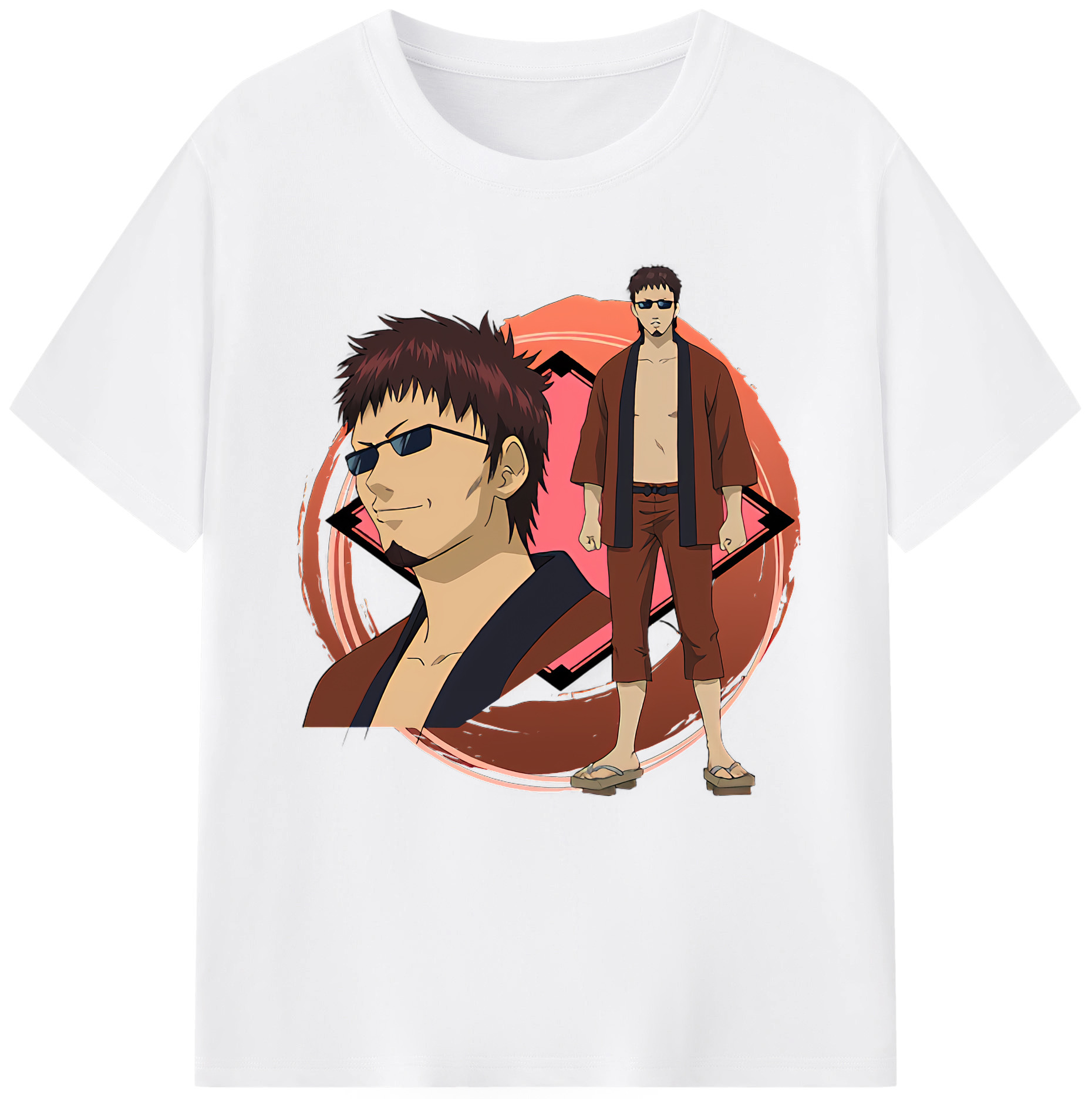 （画像用） ぎんたま 坂田銀時（さかたぎんとき） 神楽 志村新八（しむら しんぱち） GINTAMA Sakata Gintoki Kagura Shimura Shinpachi 綿100％半袖Tシャツ（フロントプリント）