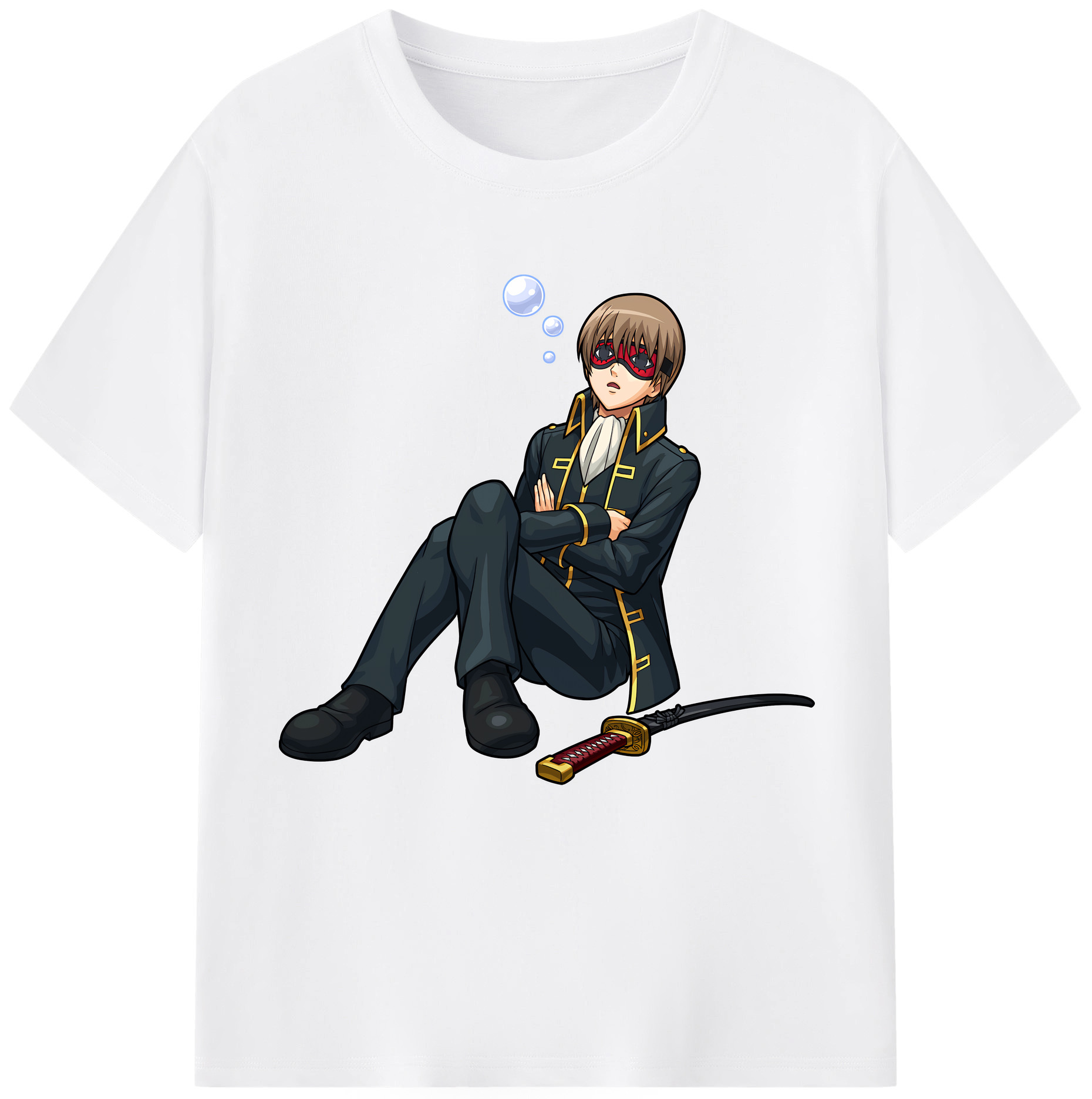 （画像用） ぎんたま 坂田銀時（さかたぎんとき） 神楽 志村新八（しむら しんぱち） GINTAMA Sakata Gintoki Kagura Shimura Shinpachi 綿100％半袖Tシャツ（フロントプリント）